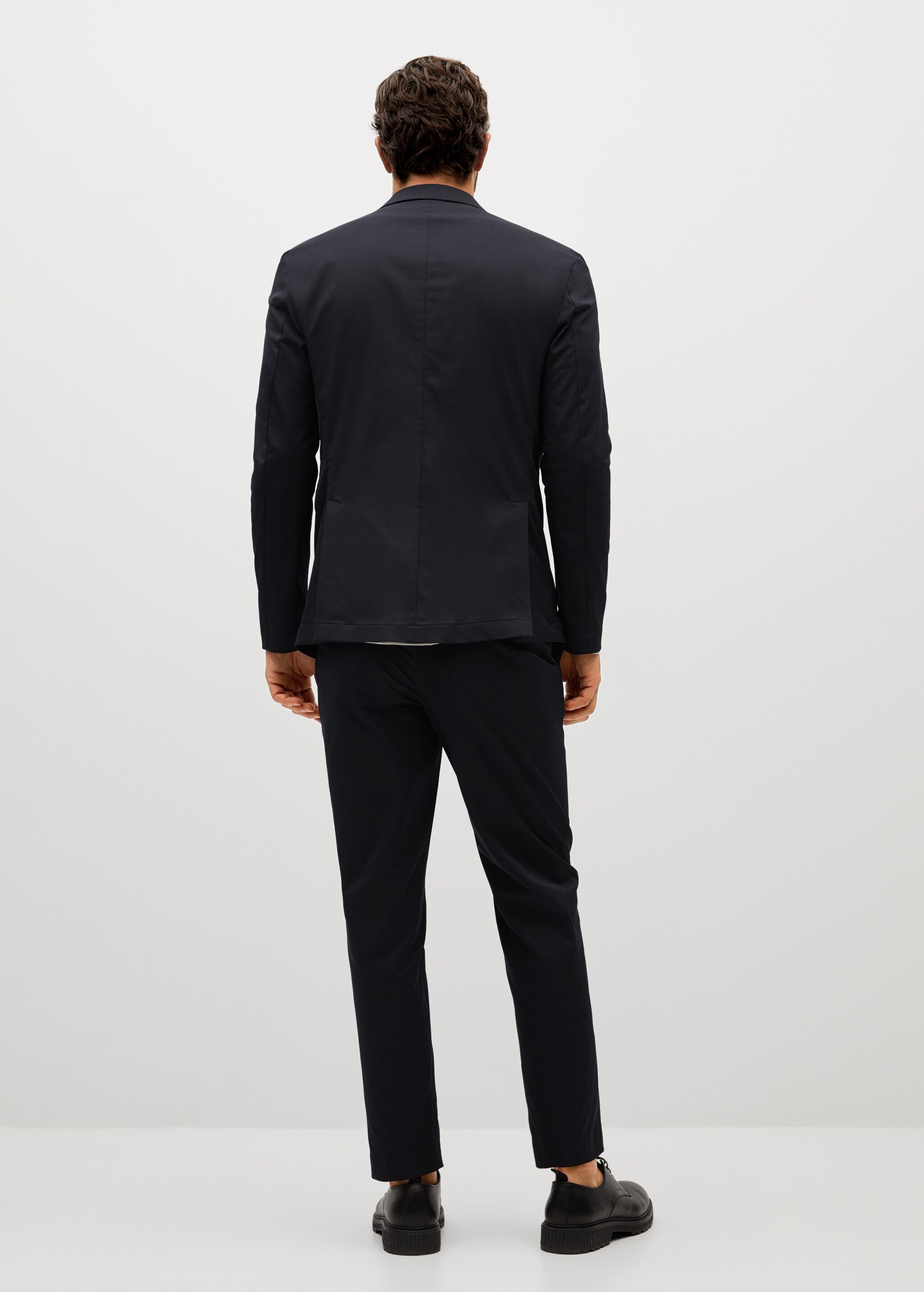 Americana traje slim fit tejido técnico - Reverso del artículo