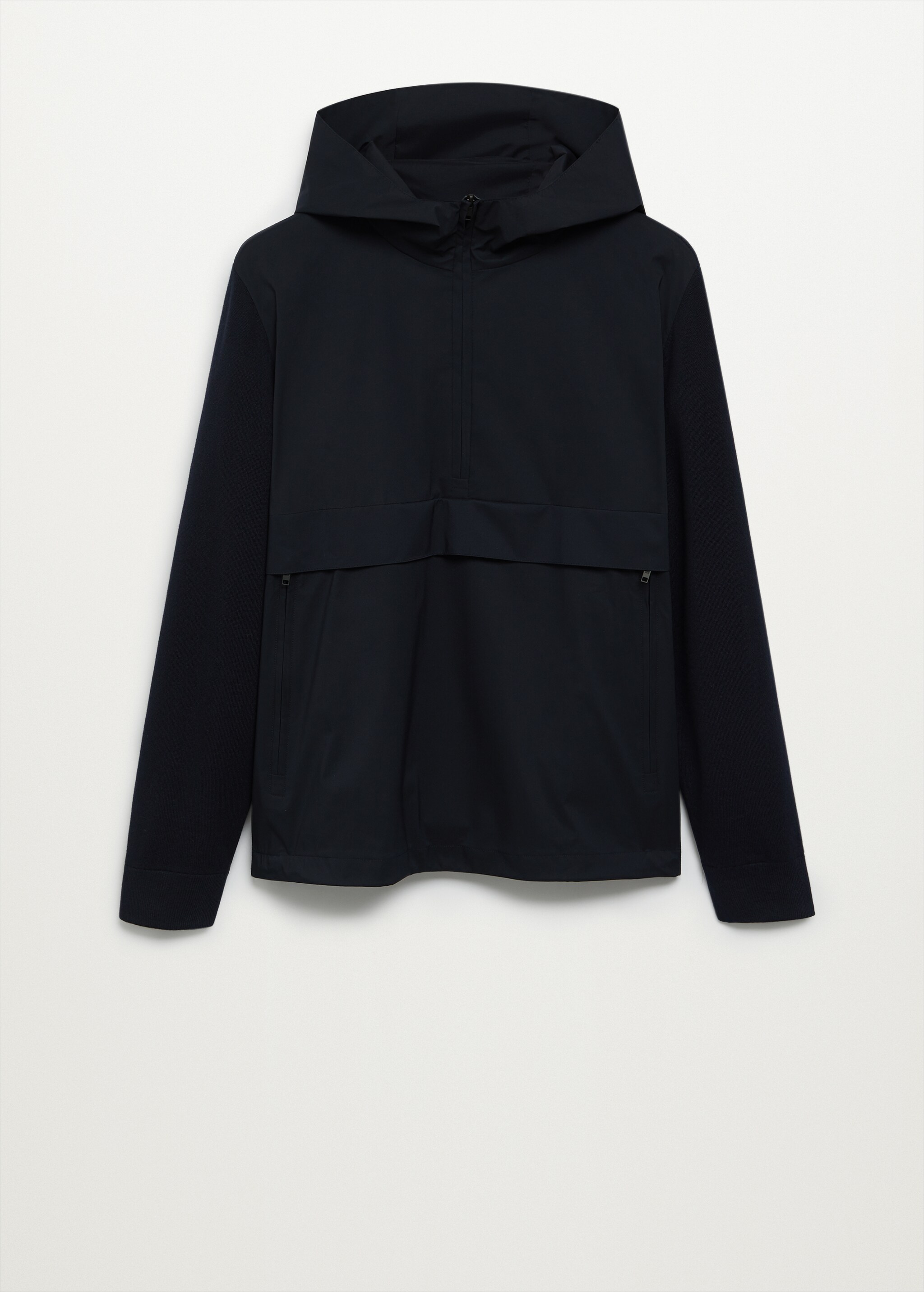 Sudadera combinada punto cremallera - Artículo sin modelo