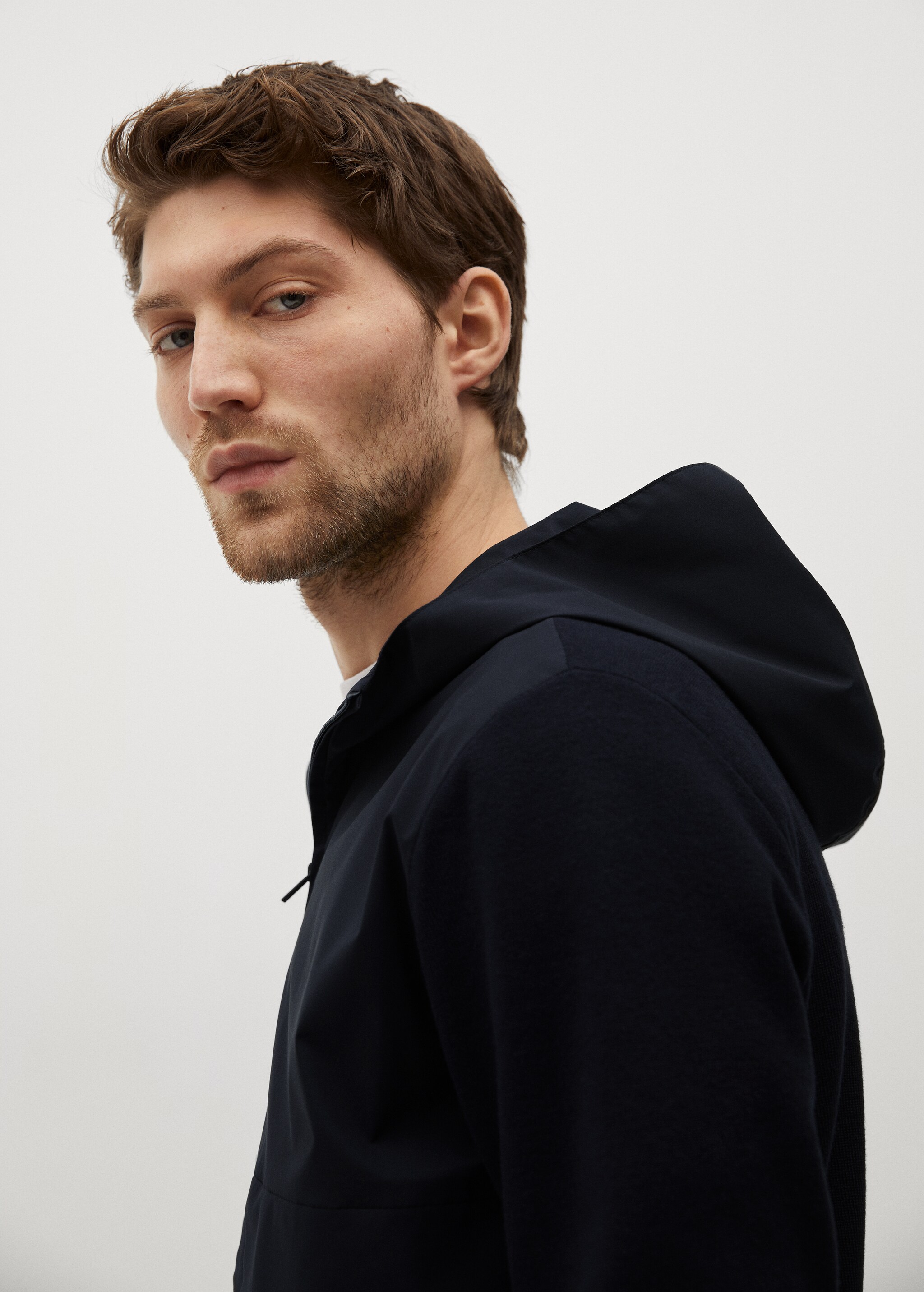 Sudadera combinada punto cremallera - Detalle del artículo 2
