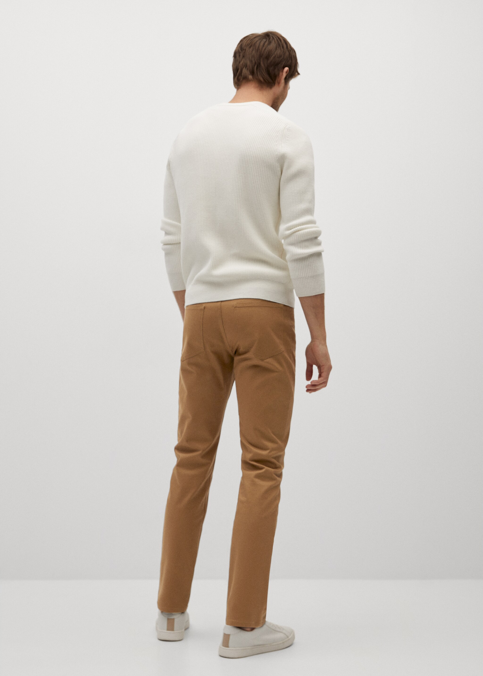 Keprové kalhoty džínového stylu slim fit - Zadní strana zboží