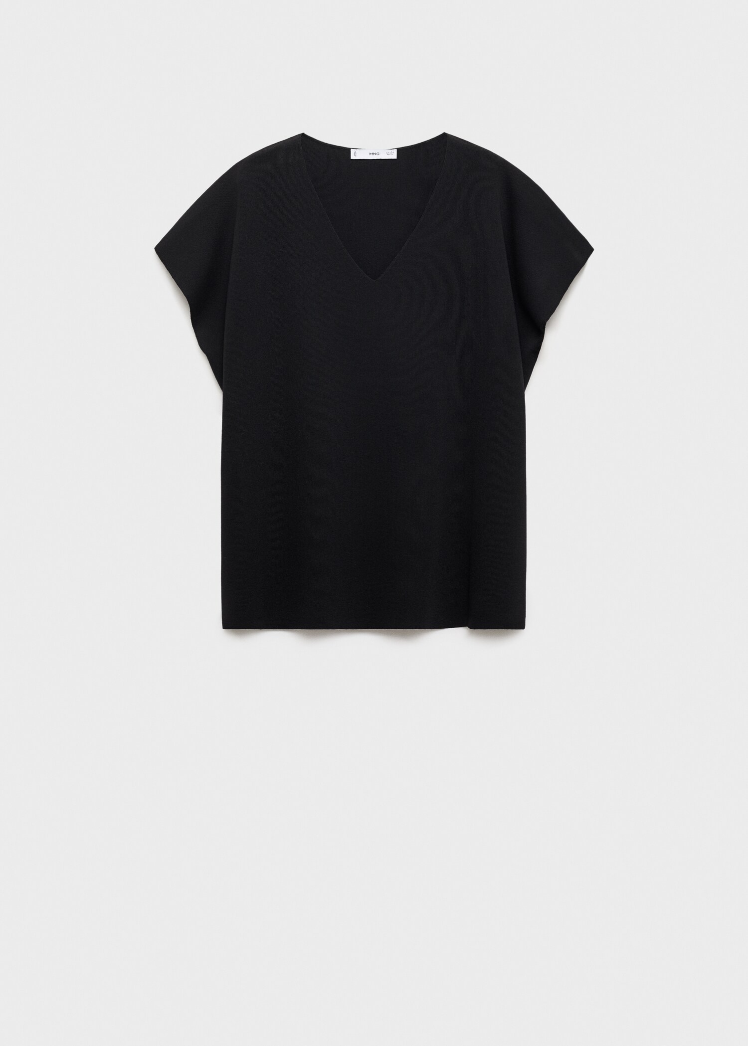 Top en maille col V - Article sans modèle