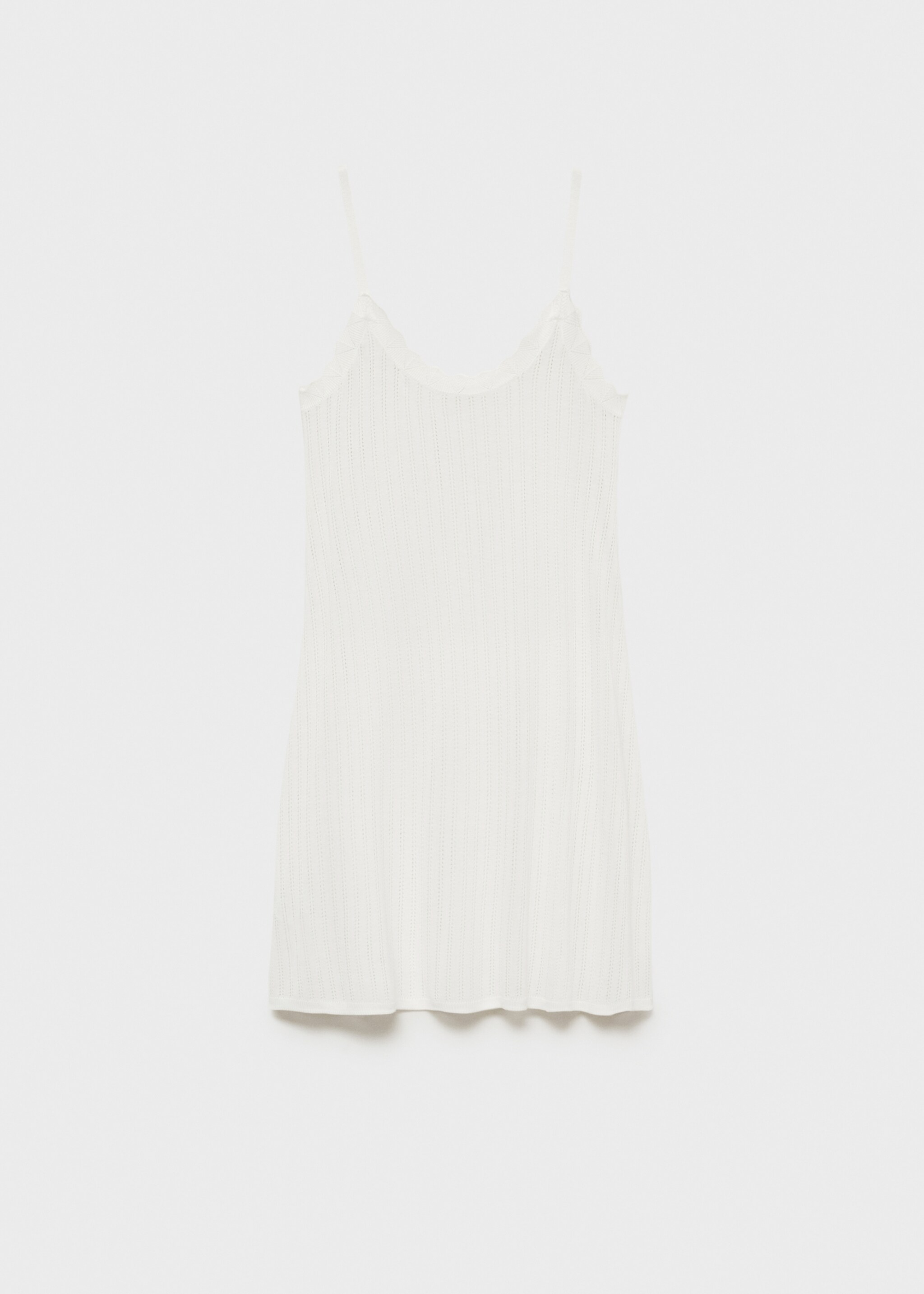 Nachtjapon met ajourdetail - Artikel zonder model, Wit. Ref: 87034066-00.