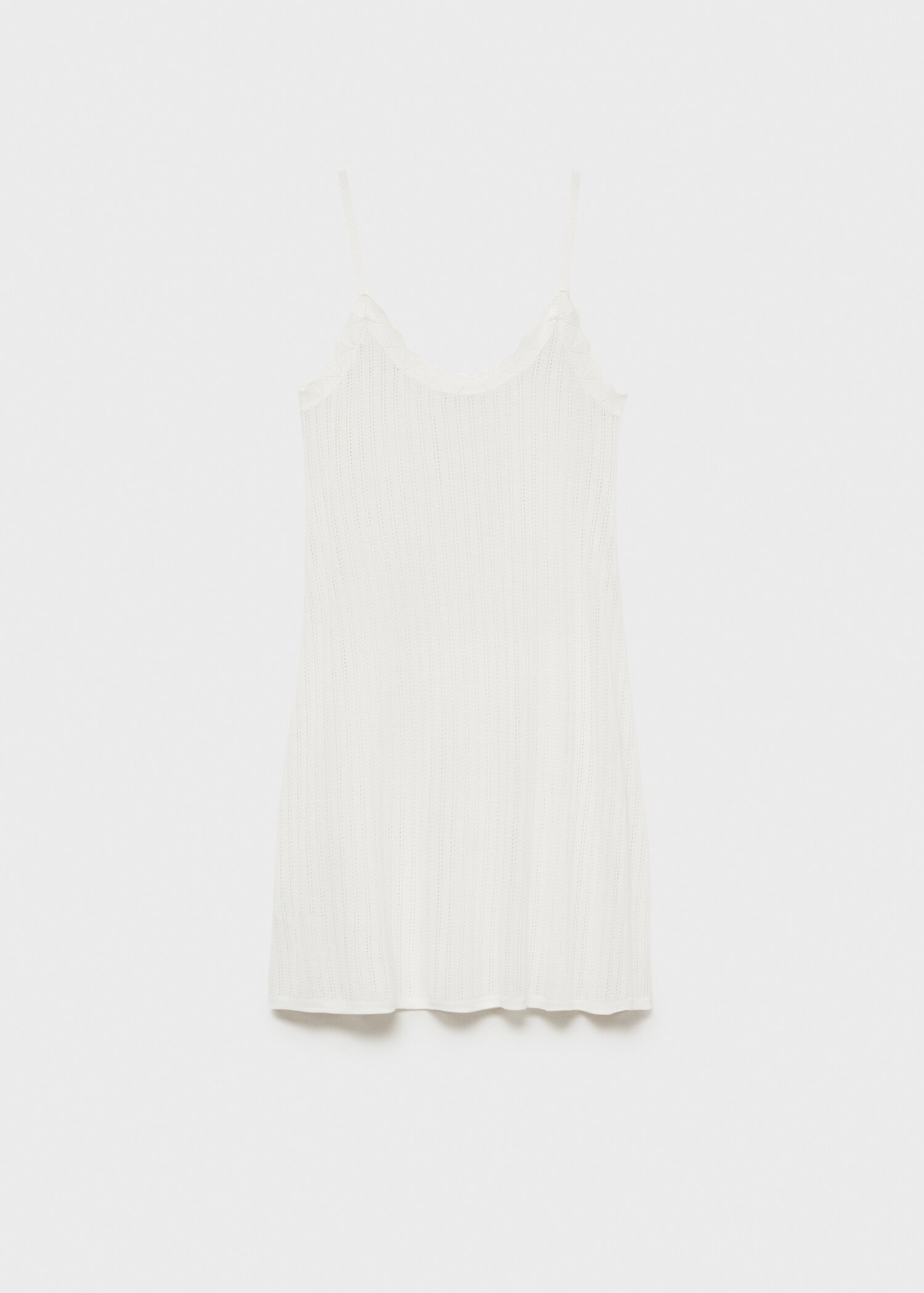 Nachtjapon met ajourdetail - Artikel zonder model