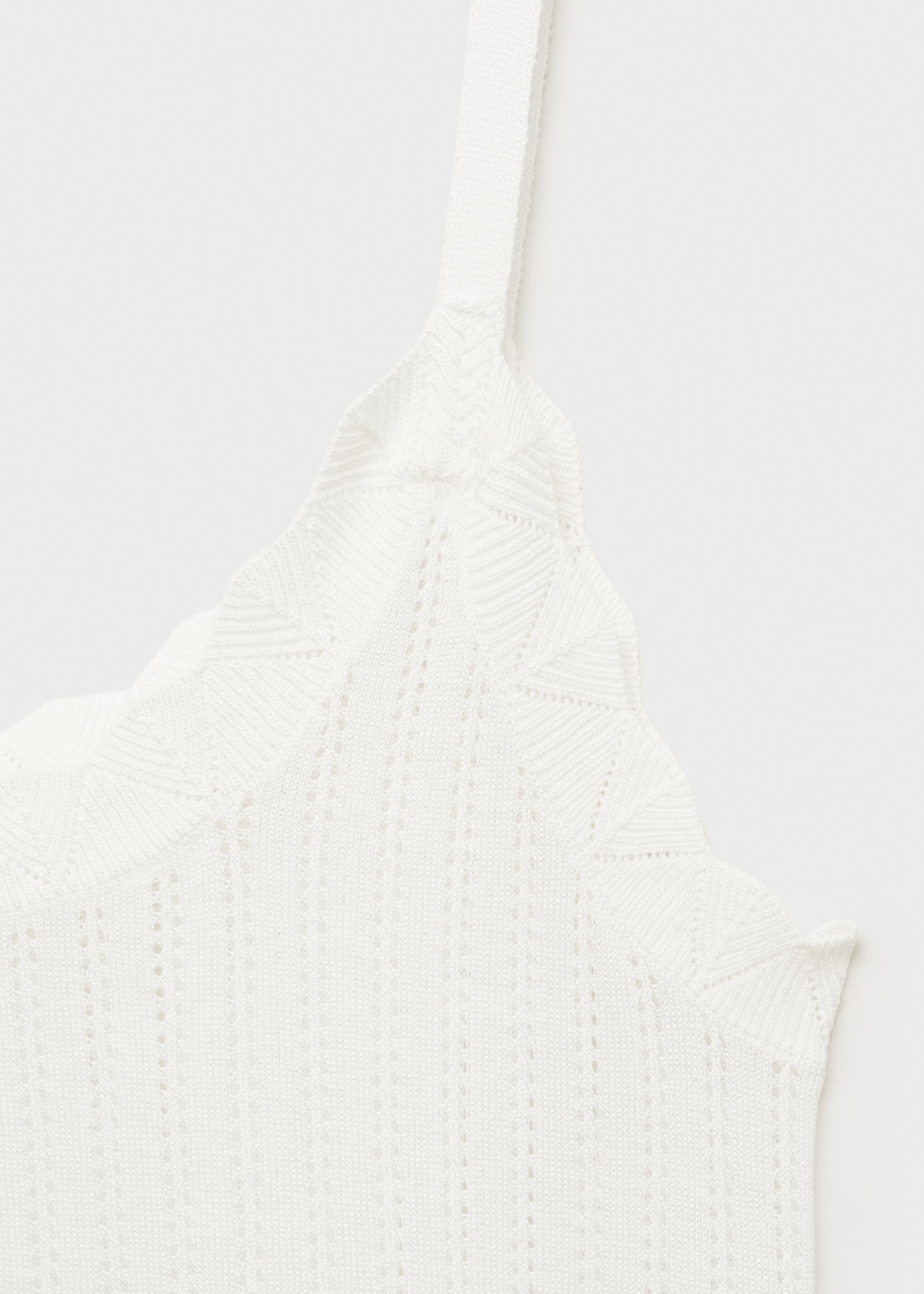 Nachtjapon met ajourdetail - Detail van het artikel 8, Wit. Ref: 87034066-00.