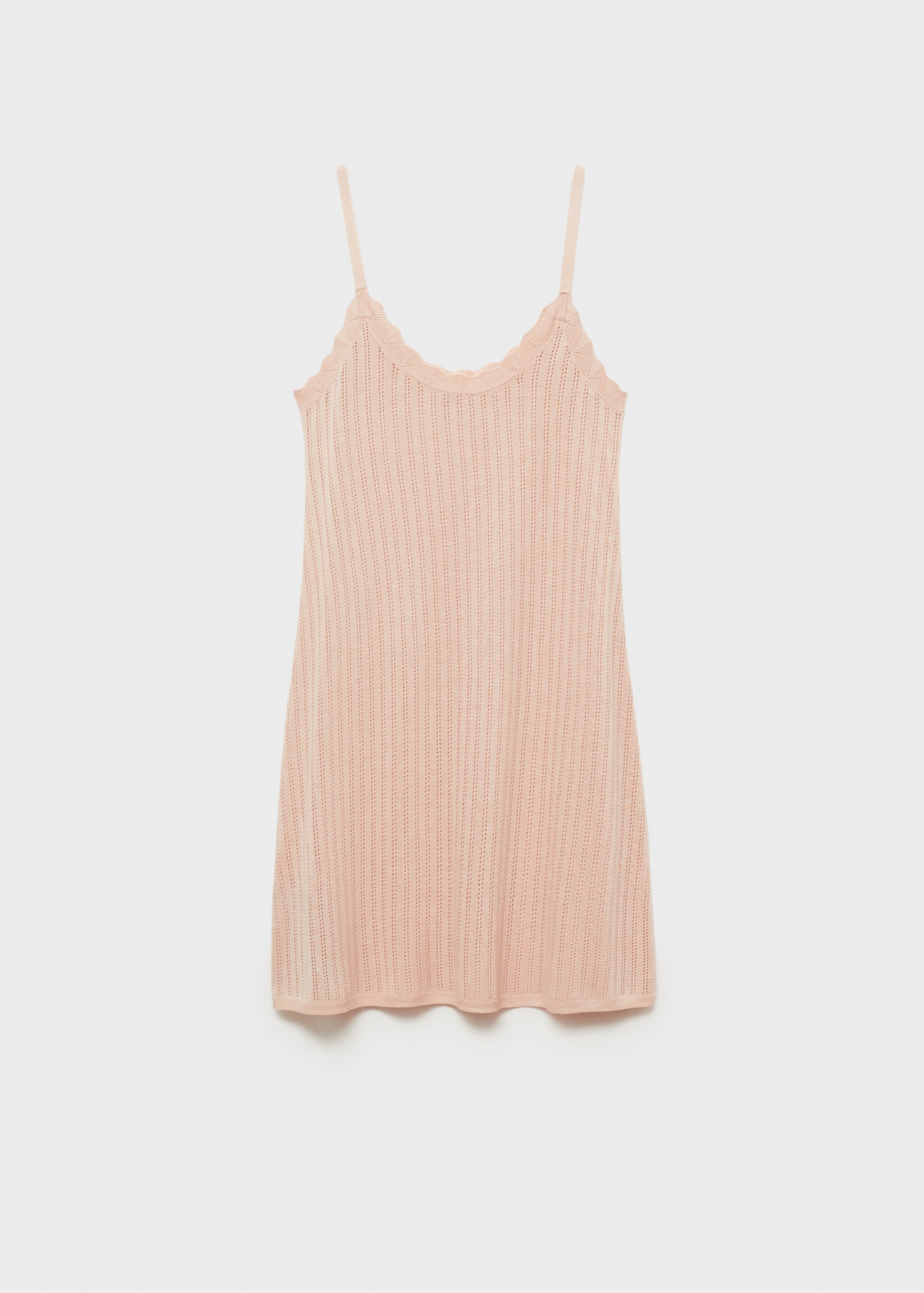 Nightgown with pointelle detail - Article without model, Salmon. Ref: 87034066-00.