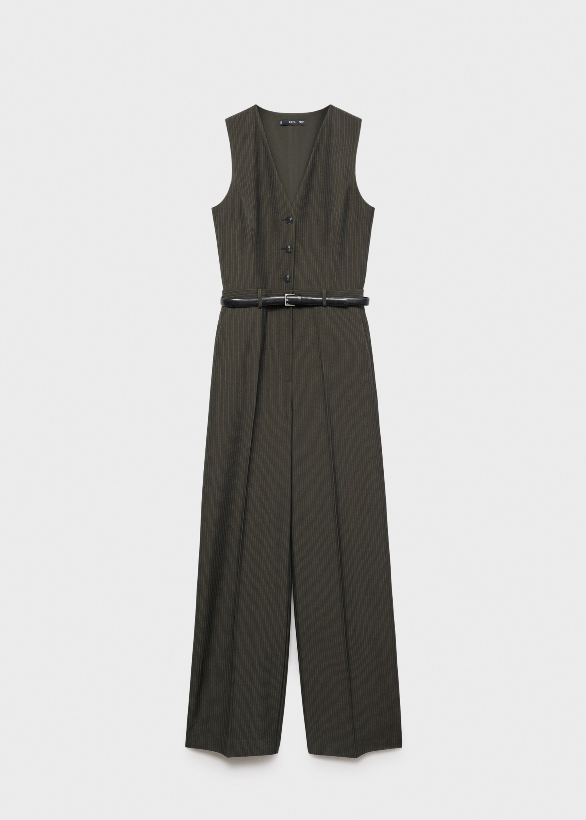 Mono raya diplomática cinturón - Artículo sin modelo, Verde billar. Ref: 87034069-00.