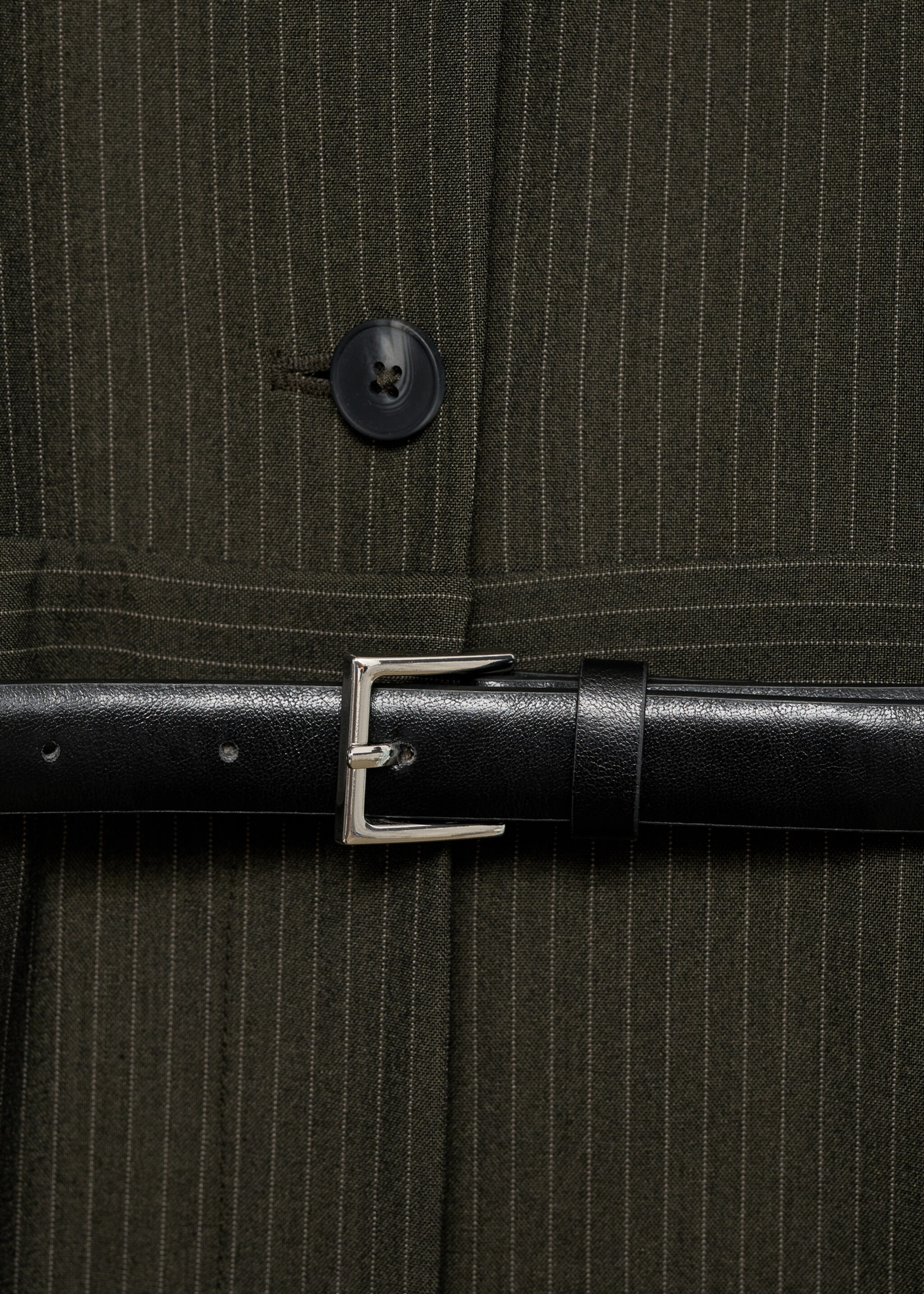 Mono raya diplomática cinturón - Detalle del artículo 0, Verde billar. Ref: 87034069-00.