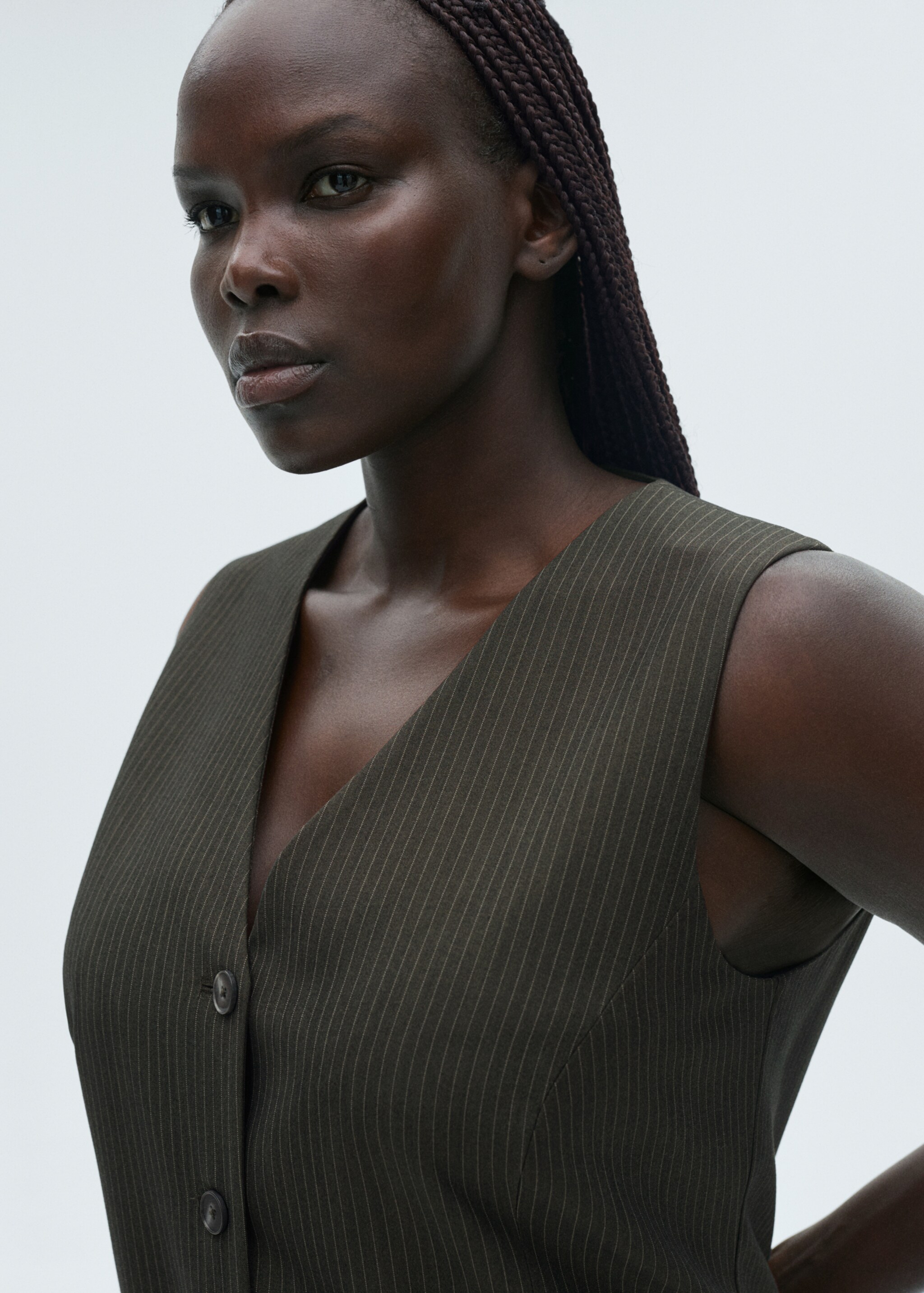 Mono raya diplomática cinturón - Detalle del artículo 4, Verde billar. Ref: 87034069-00.