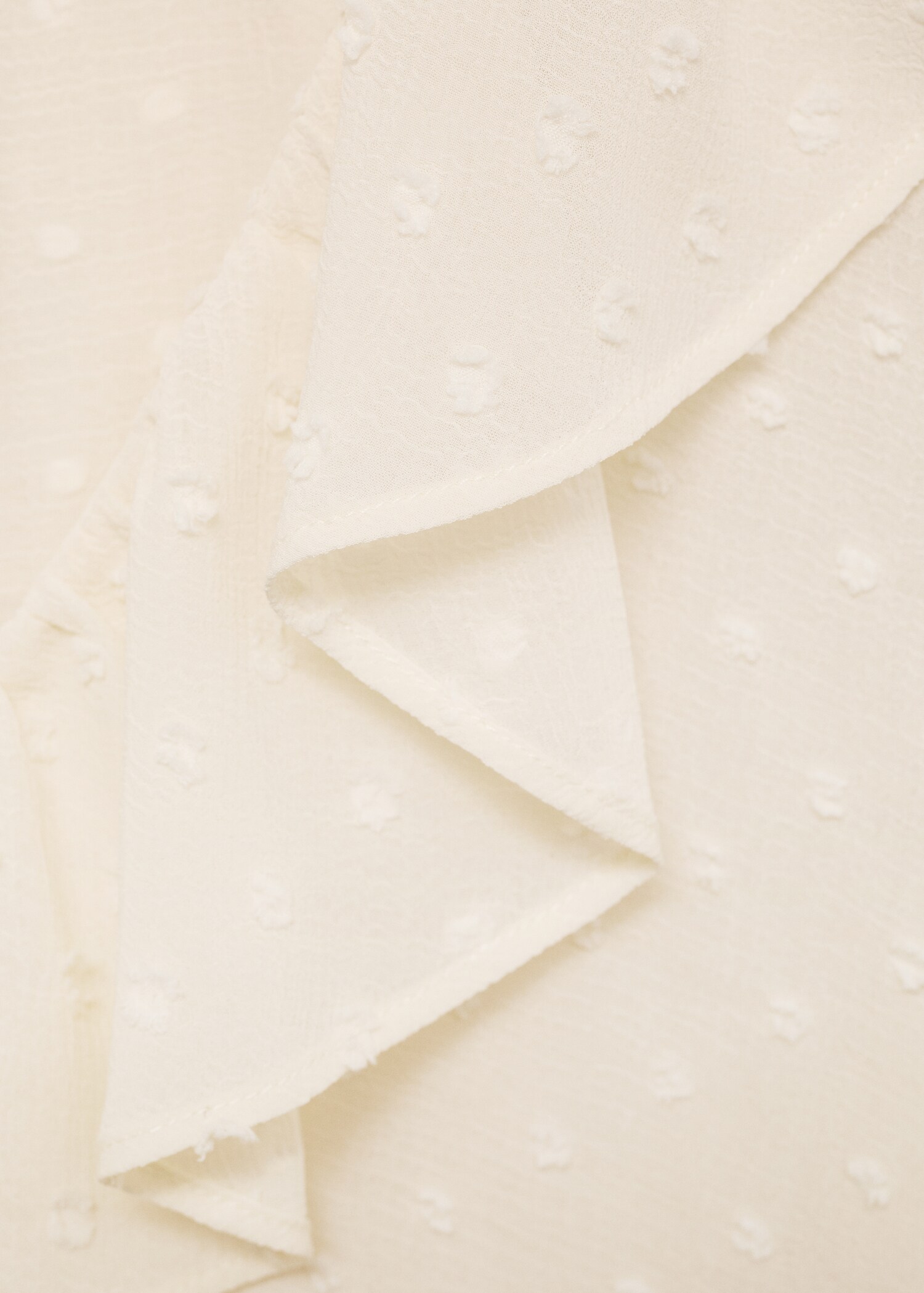 Blouse à volants avec fermeture à nouer - Détail de l'article 0