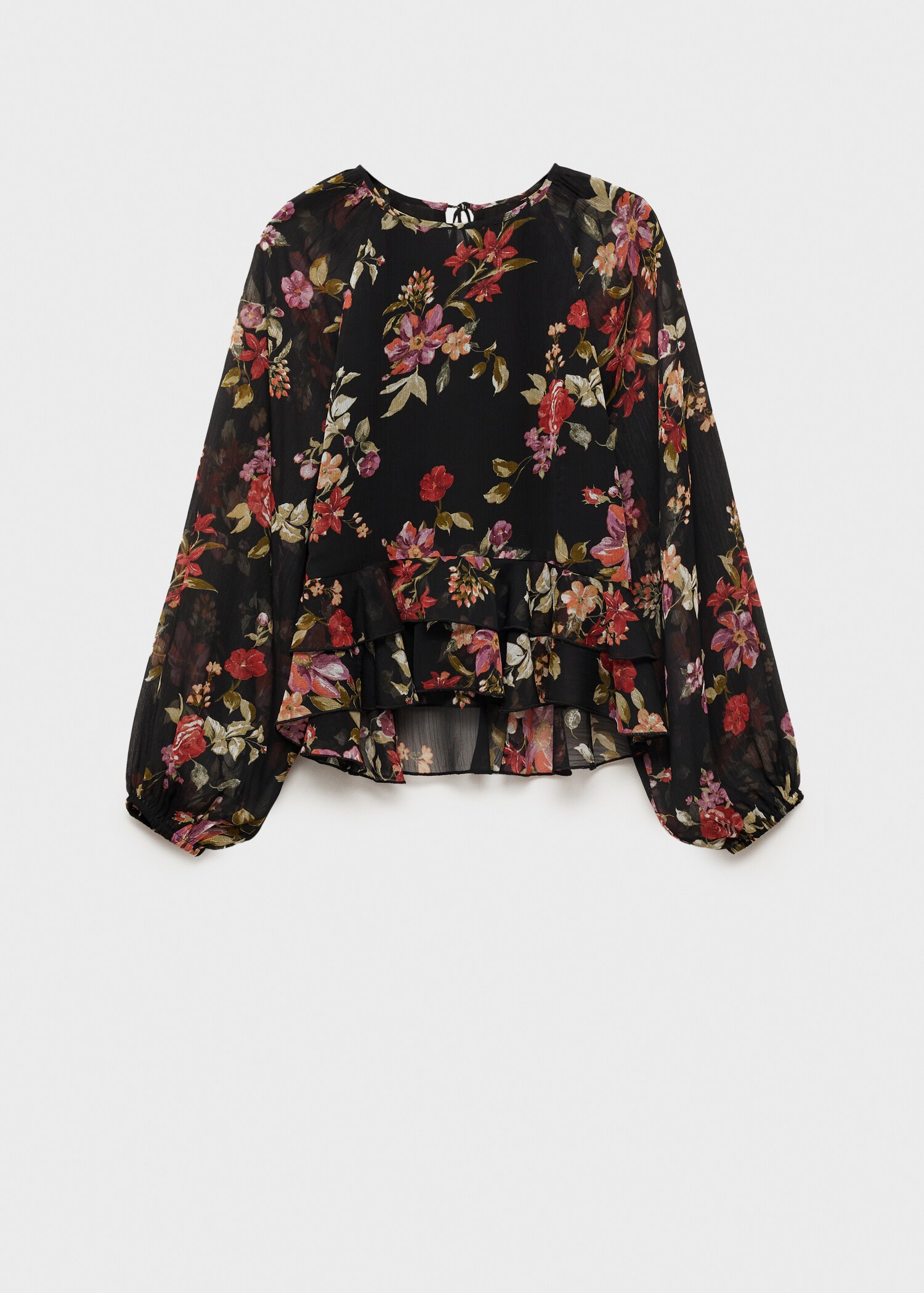Floral ruffled blouse - Article without model