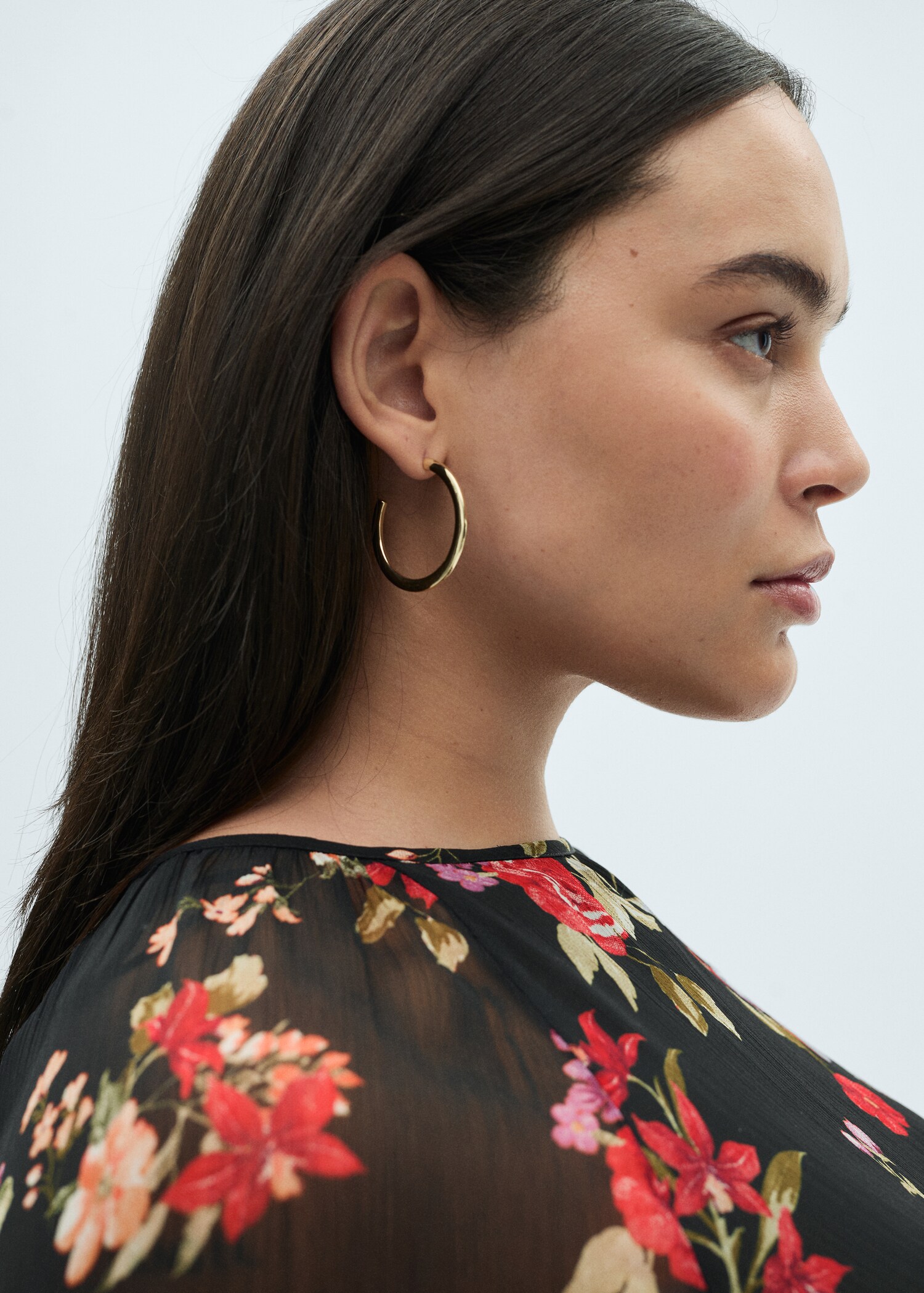 Floral ruffled blouse - Details of the article 4