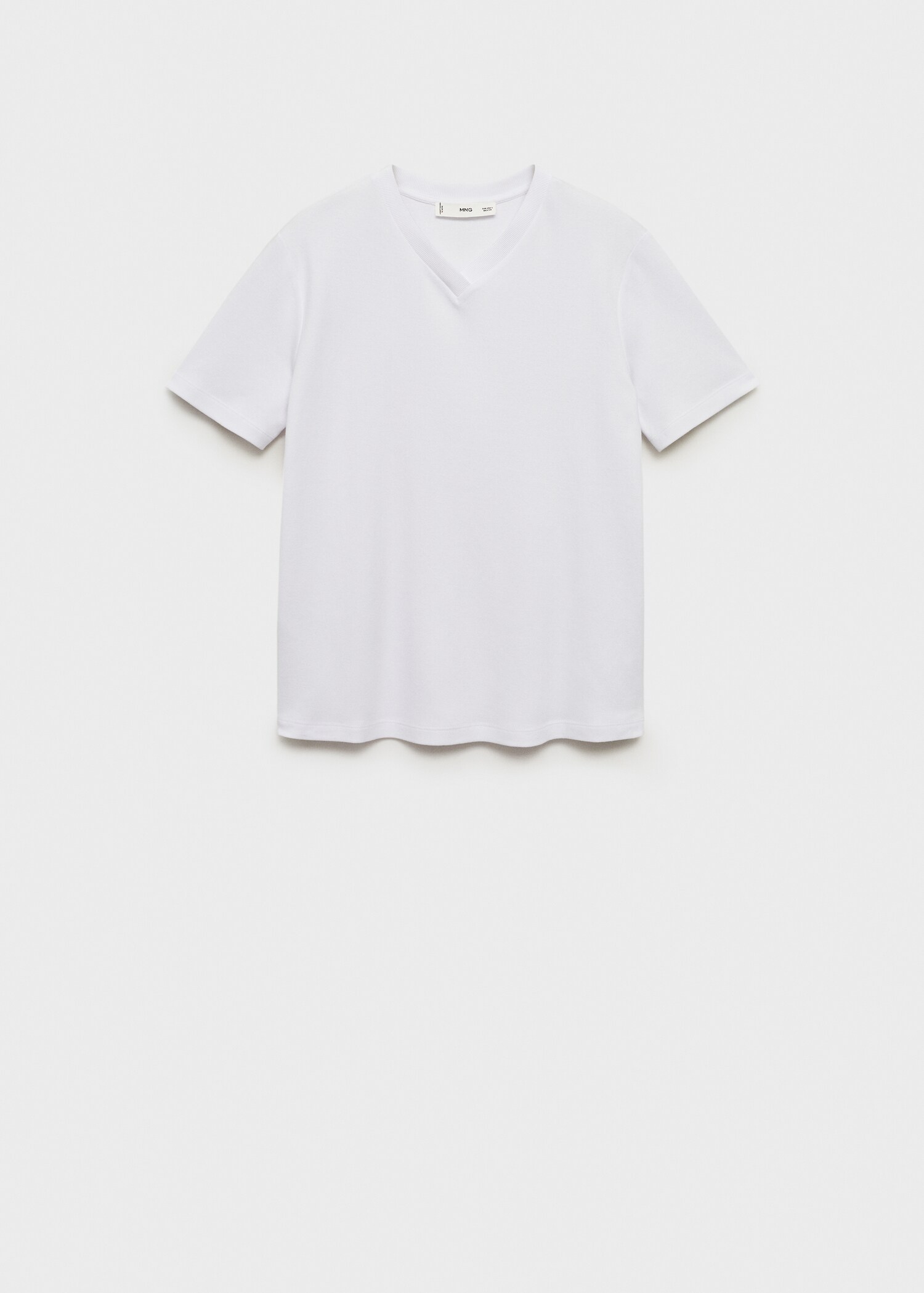 V-neck cotton T-shirt - Article without model
