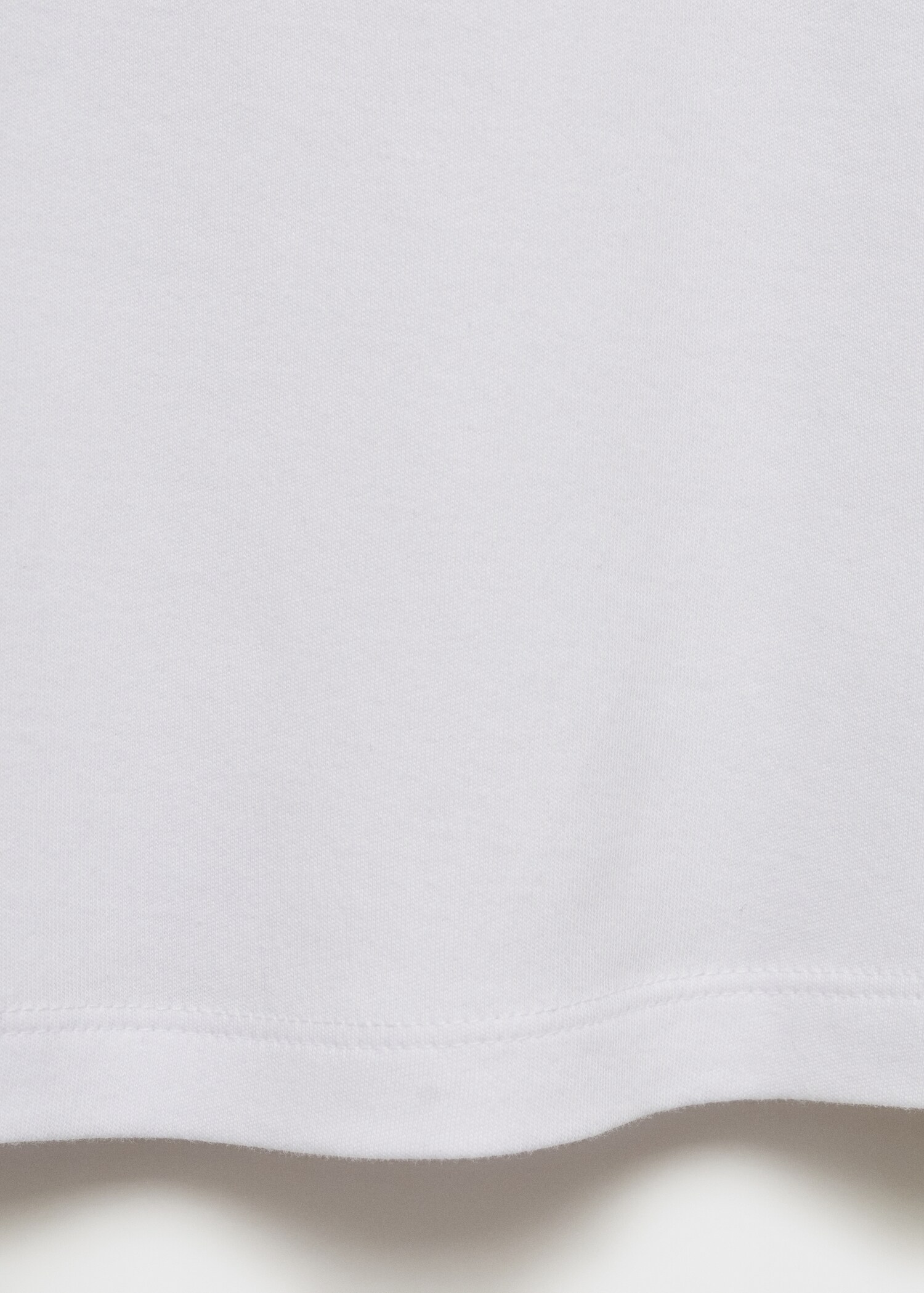 V-neck cotton T-shirt - Details of the article 0