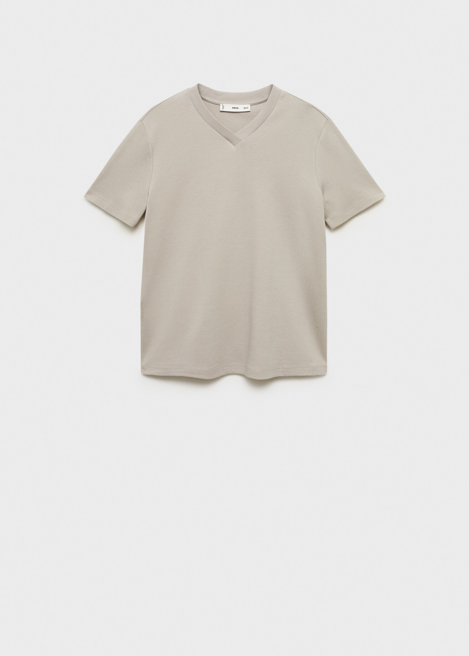 V-neck cotton T-shirt - Article without model