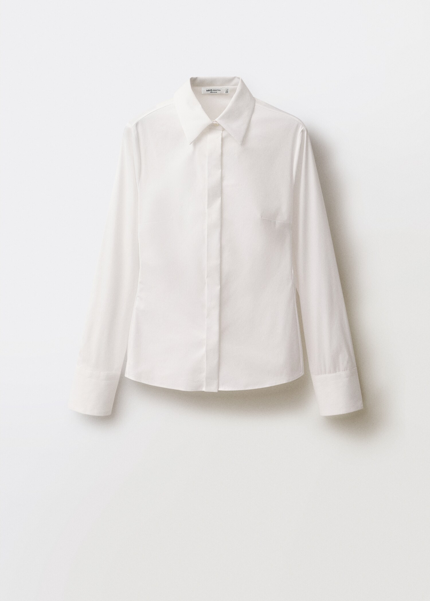 Slim-fit poplin shirt - Article without model