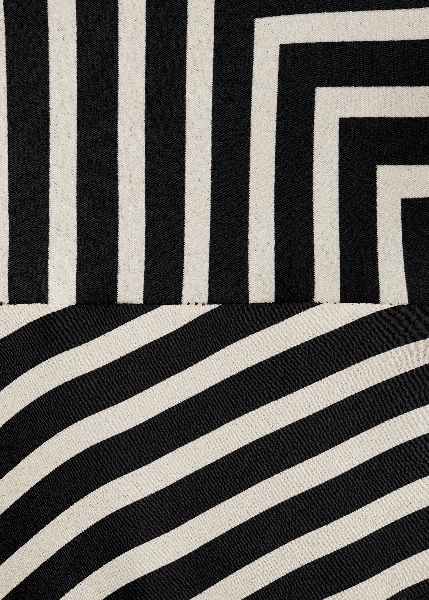 Robe asymétrique imprimé à rayures - Détail de l'article 0