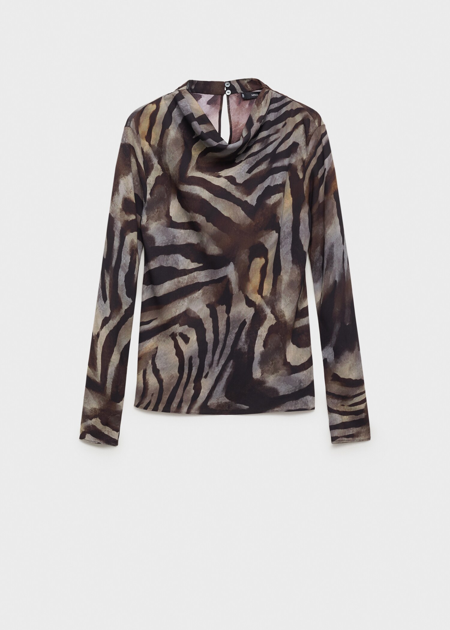Zebra satin blouse - Article without model