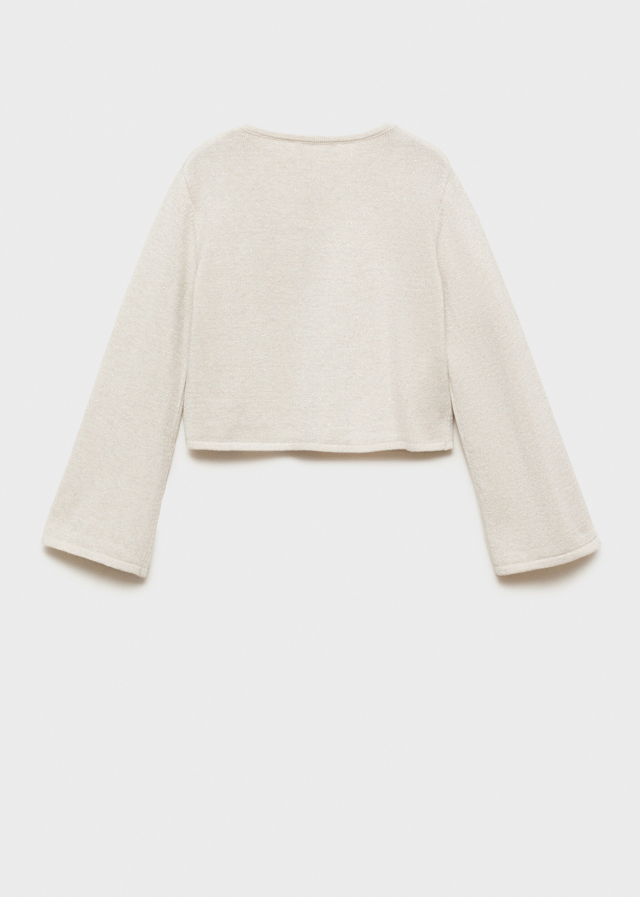 Cárdigan punto - Reverso del artículo, Crudo. Ref: 87034388-00.