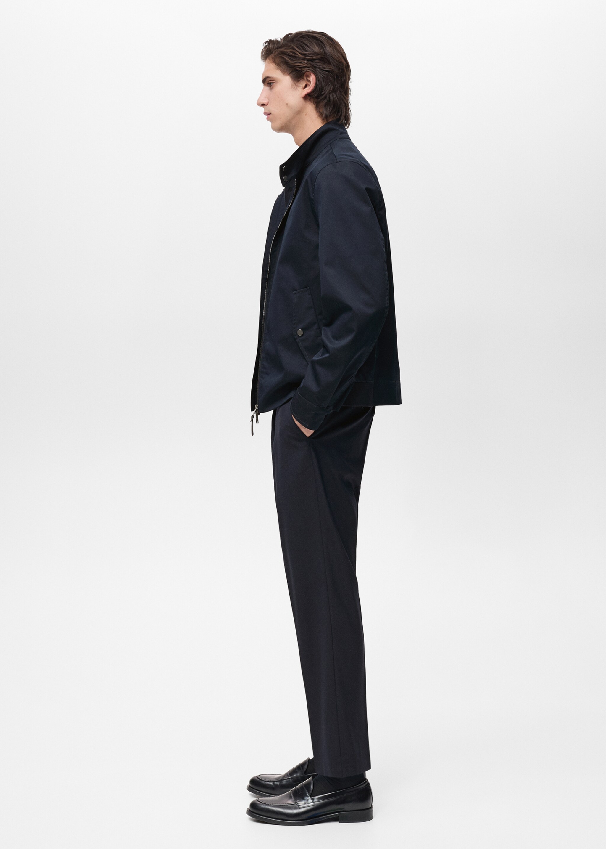 Blouson coton résistant à l’eau - Détail de l'article 2, Bleu nuit. Ref: 87034391-00.