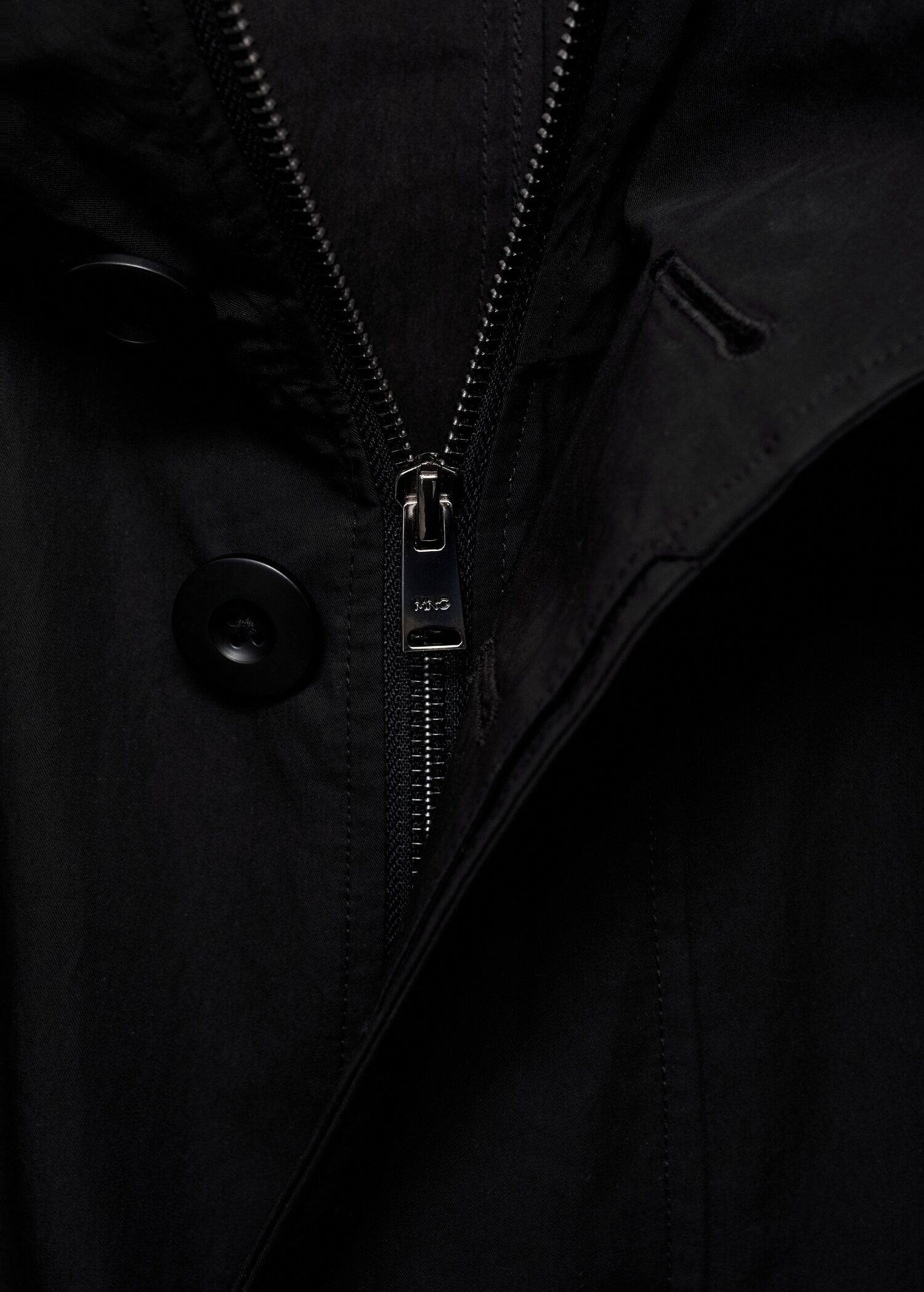 Trench coat with belt and hood - Details of the article 8