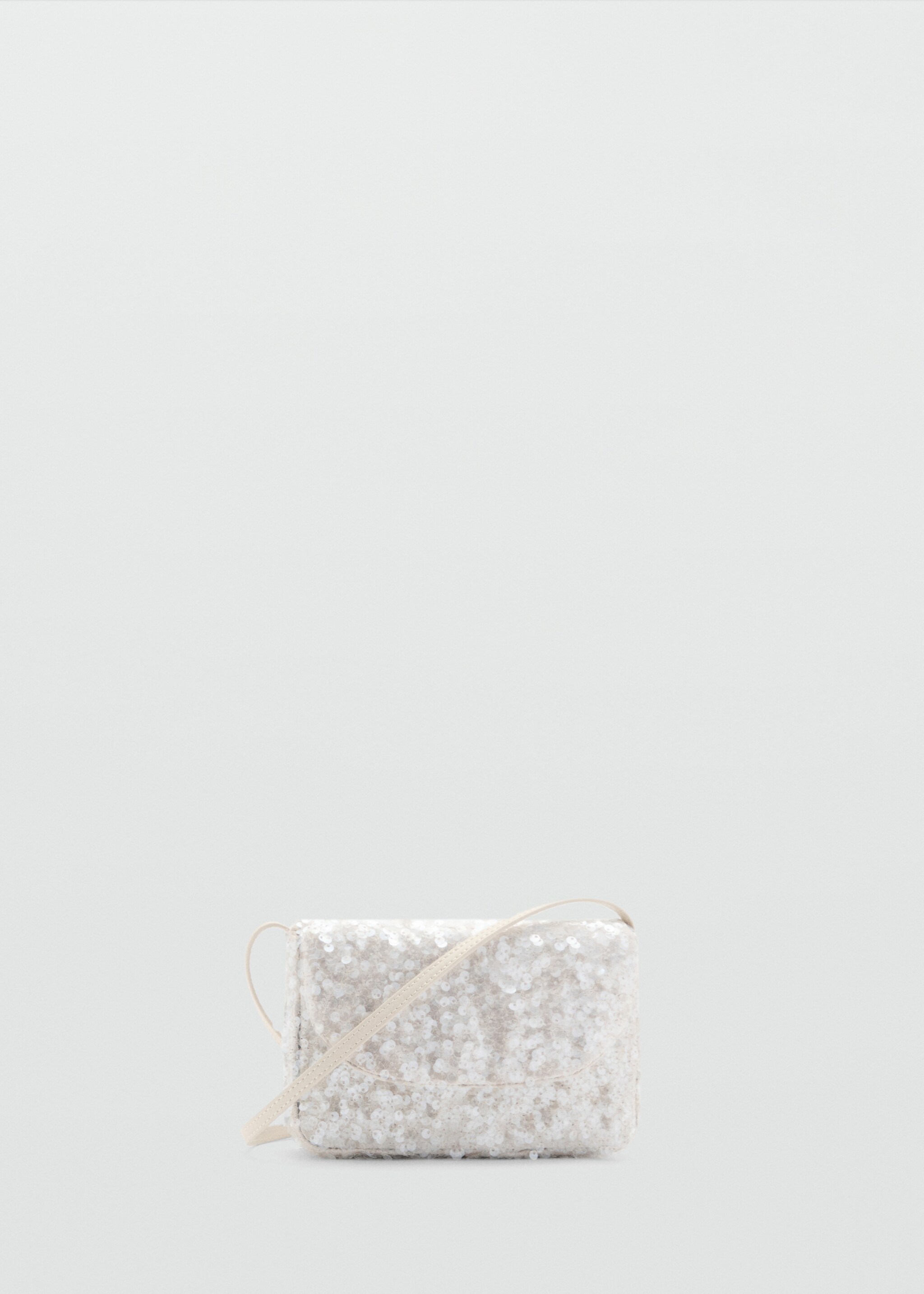 Mini bag with flap - Article without model, Off White. Ref: 87034394-00.