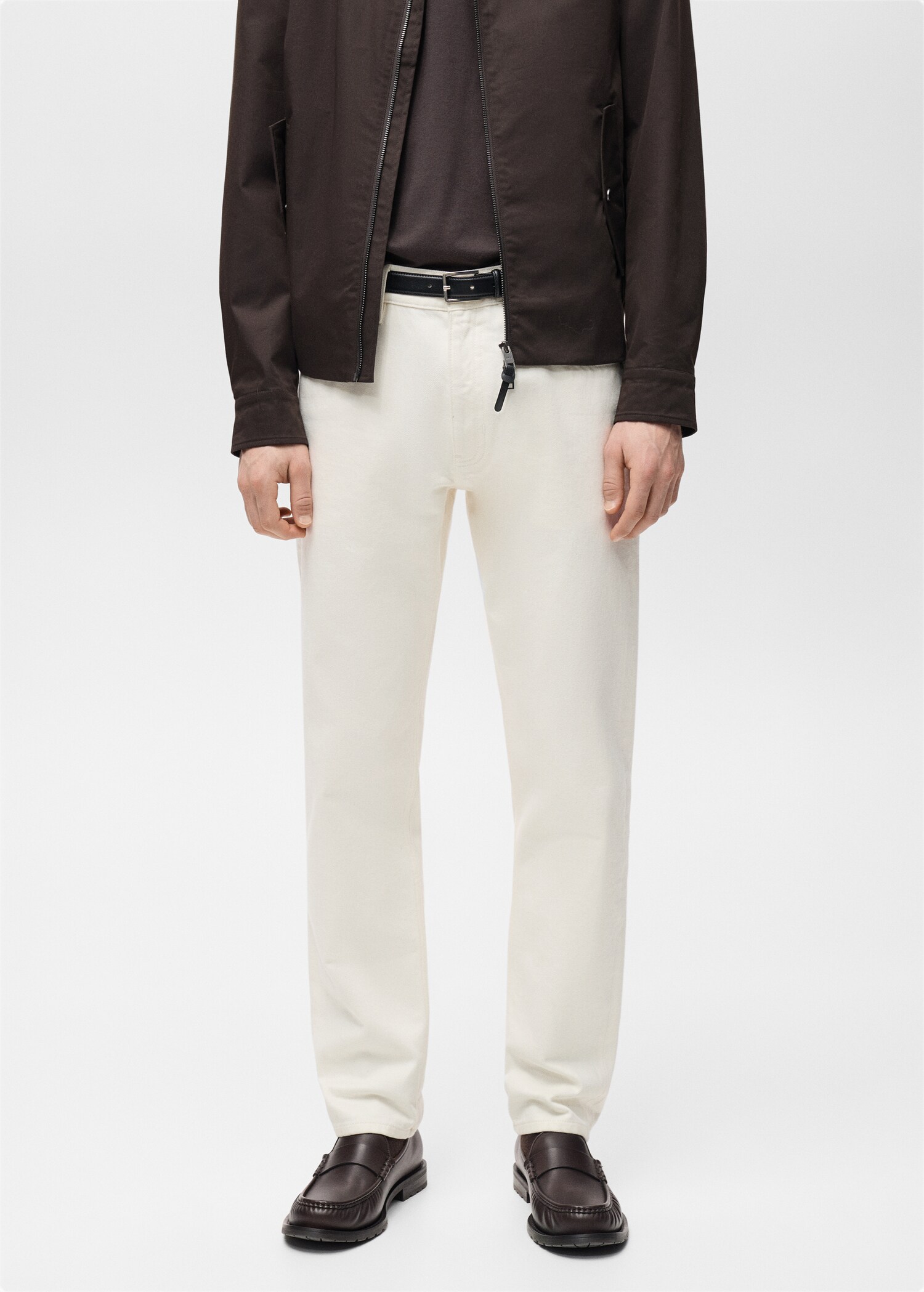 Tapered-fit selvedge jeans - Medium plane