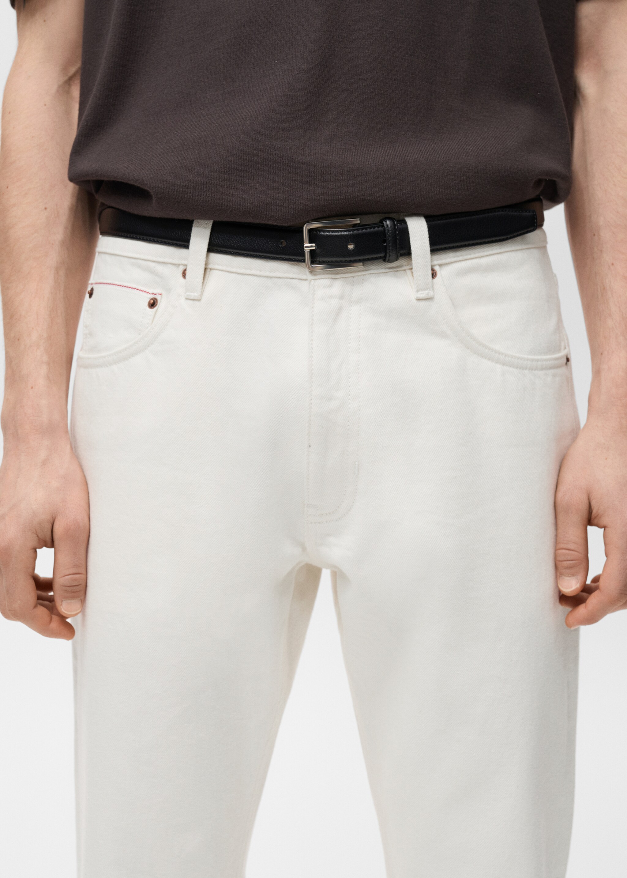 Texans selvedge tapered fit - Detall de l'article 1, Blanc trencat. Ref: 87034396-00.