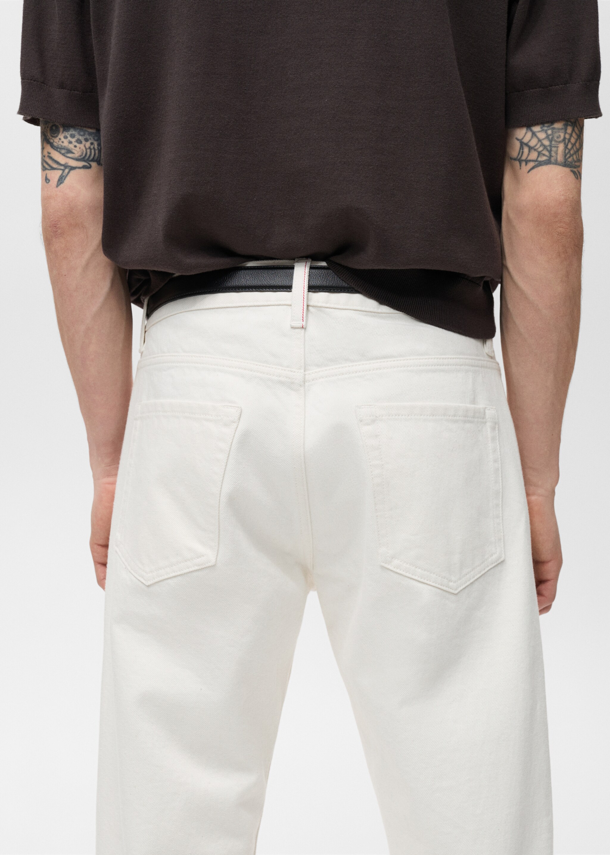 Texans selvedge tapered fit - Detall de l'article 6, Blanc trencat. Ref: 87034396-00.