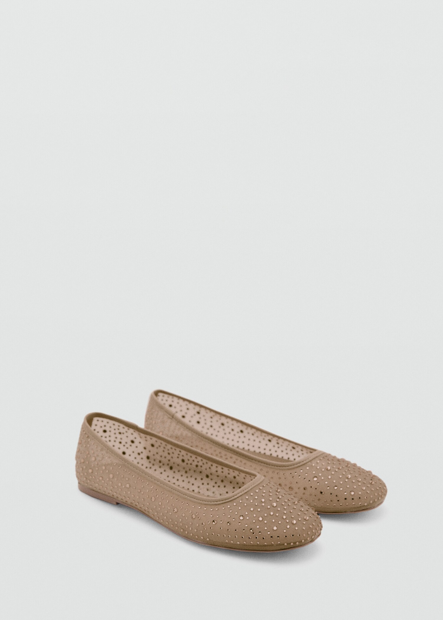 Glitter-effect ballet flats - Medium plane