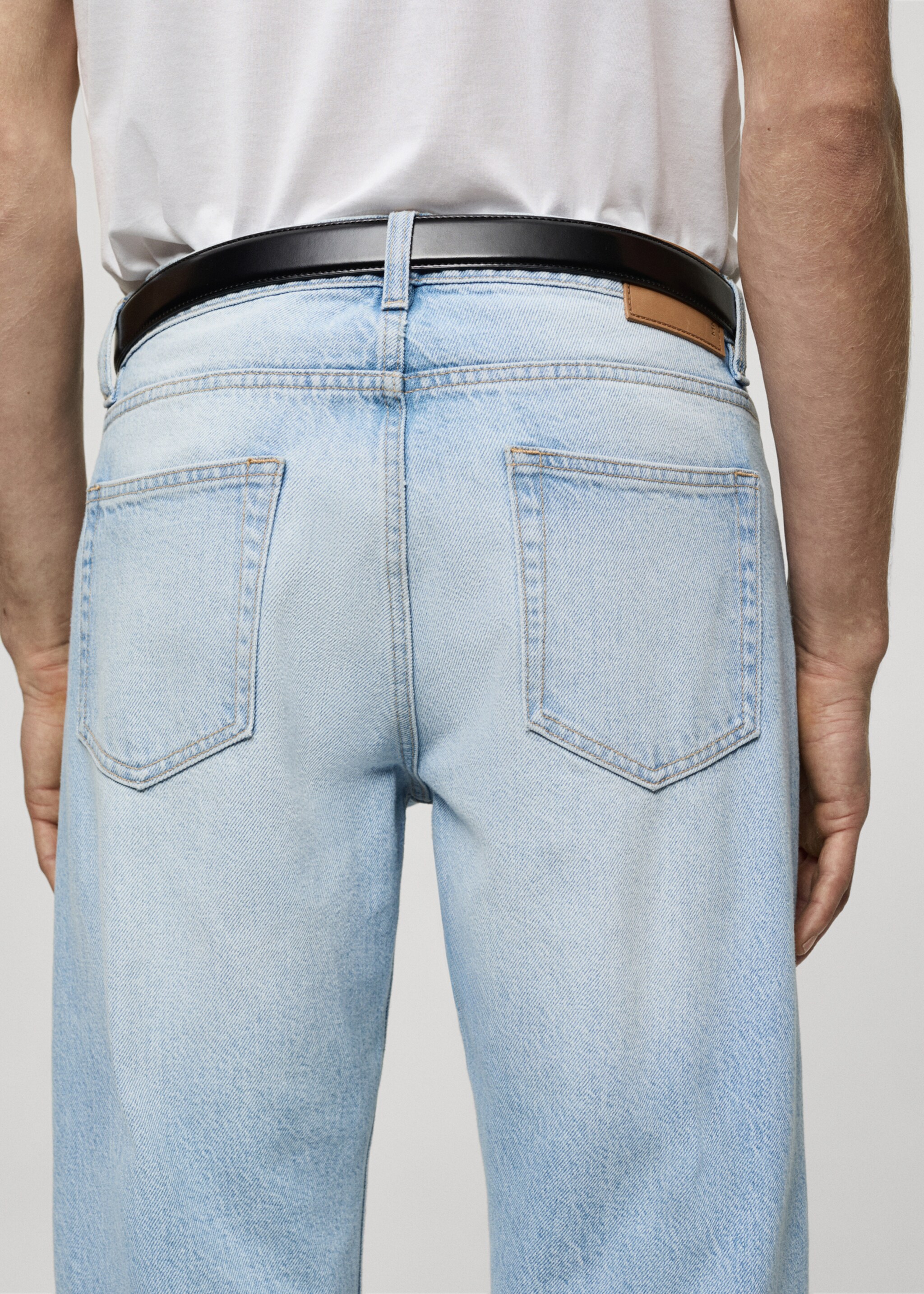 Bob regular-fit jeans - Details of the article 6, Light Blue. Ref: 87034398-00.