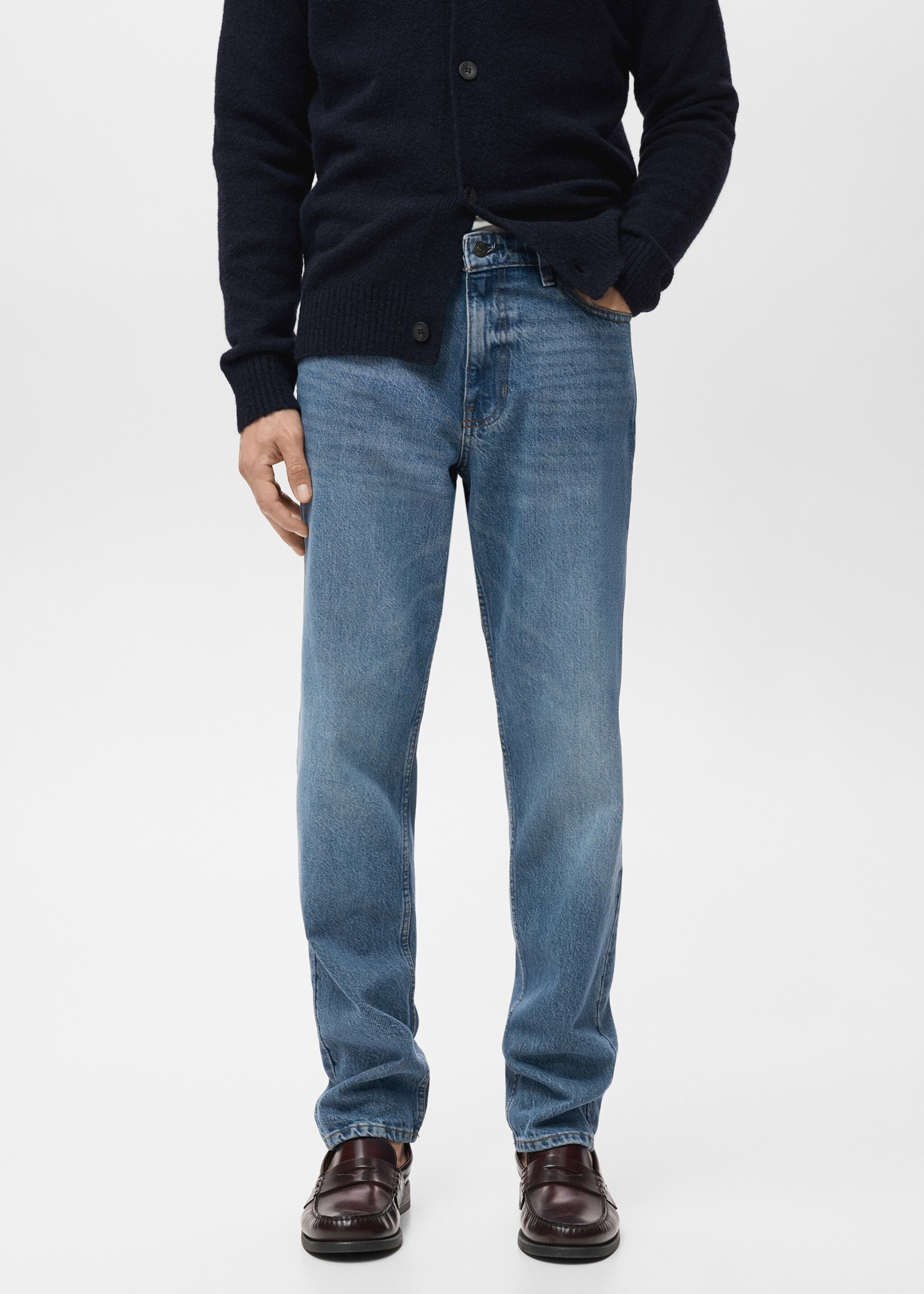Bob regular-fit jeans - Middenvlak, Donkerblauw. Ref: 87034399-00.