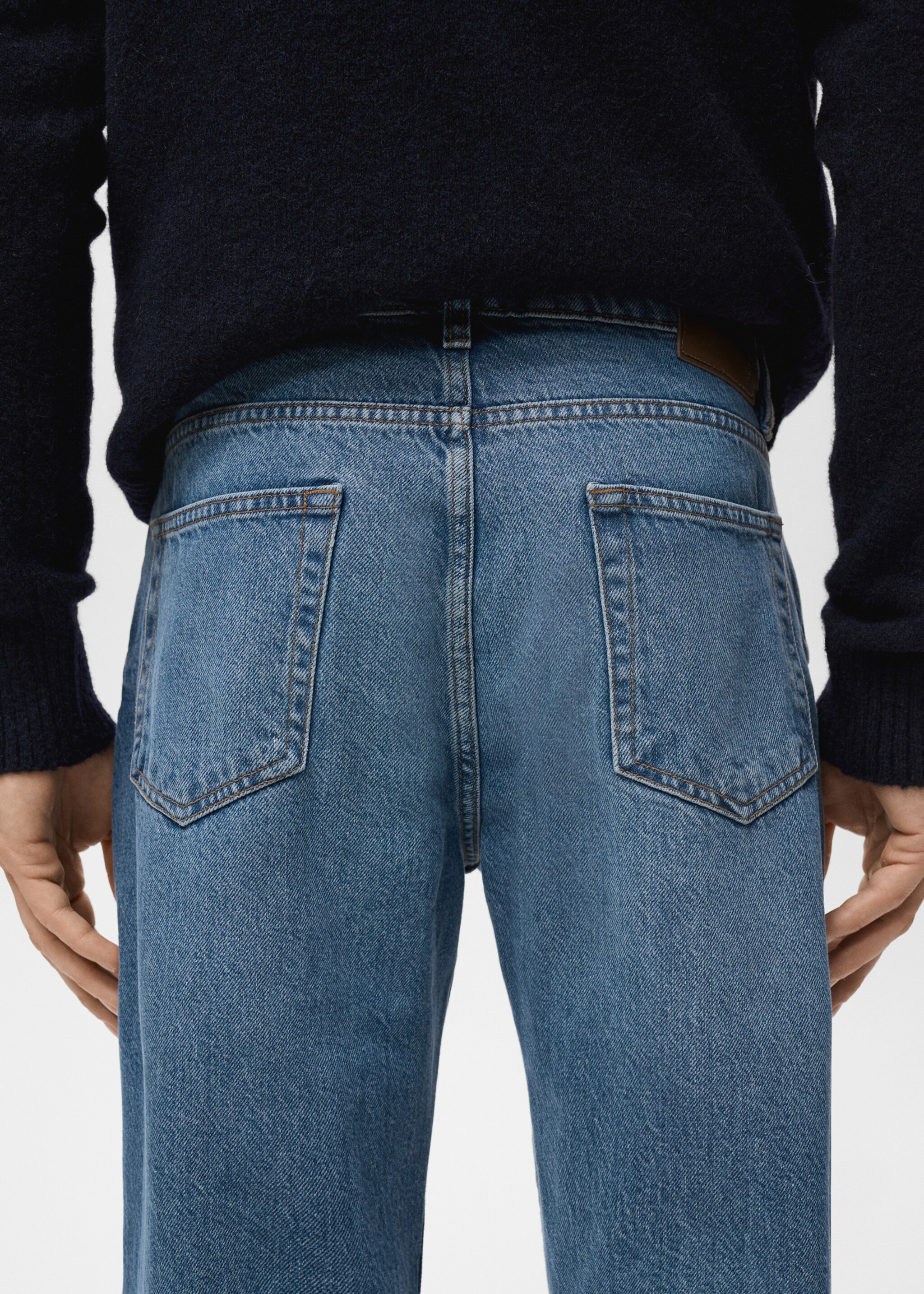 Bob regular-fit jeans - Detail van het artikel 6, Donkerblauw. Ref: 87034399-00.