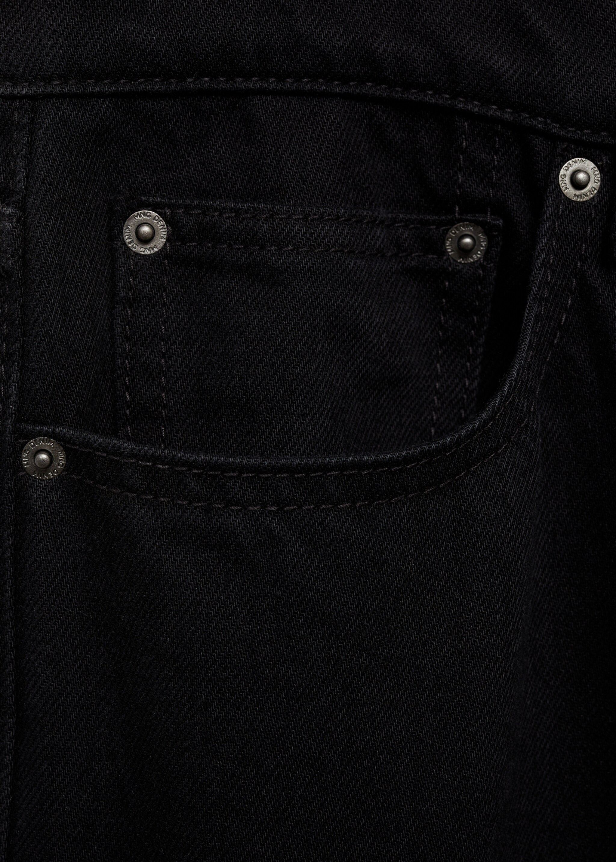 Bob regular-fit jeans - Details of the article 0, Black denim. Ref: 87034400-00.