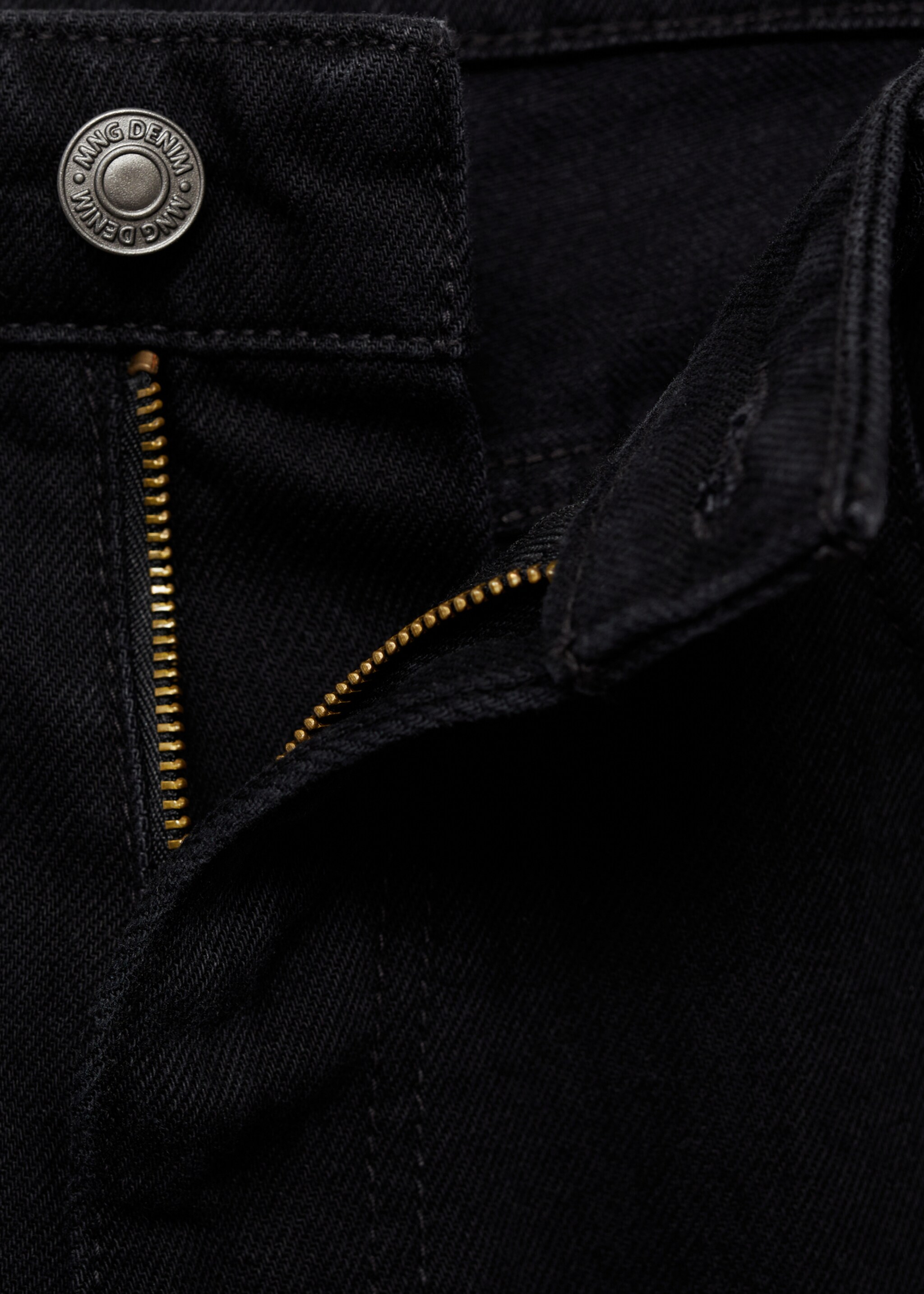 Bob regular-fit jeans - Details of the article 8, Black denim. Ref: 87034400-00.