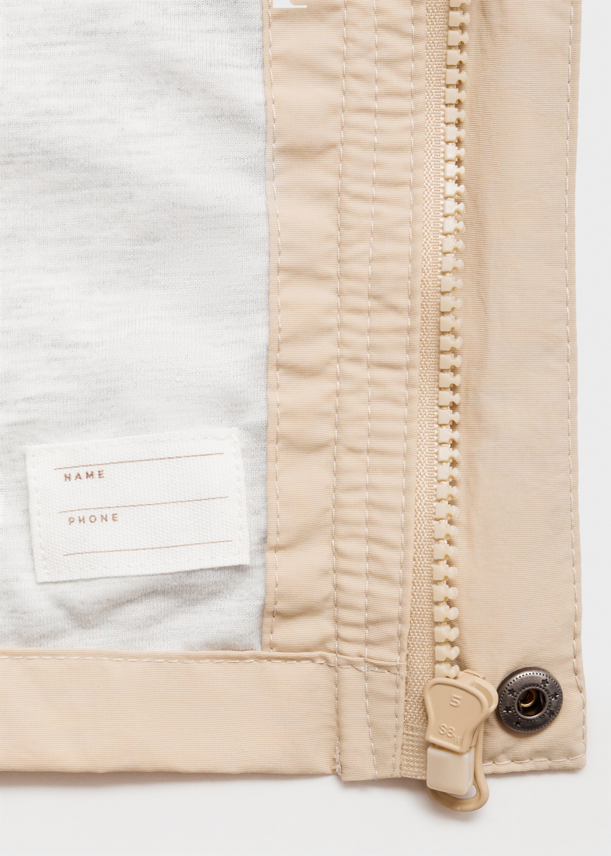 Duffle coat style anorak - Details of the article 0, Sand. Ref: 87034401-00.