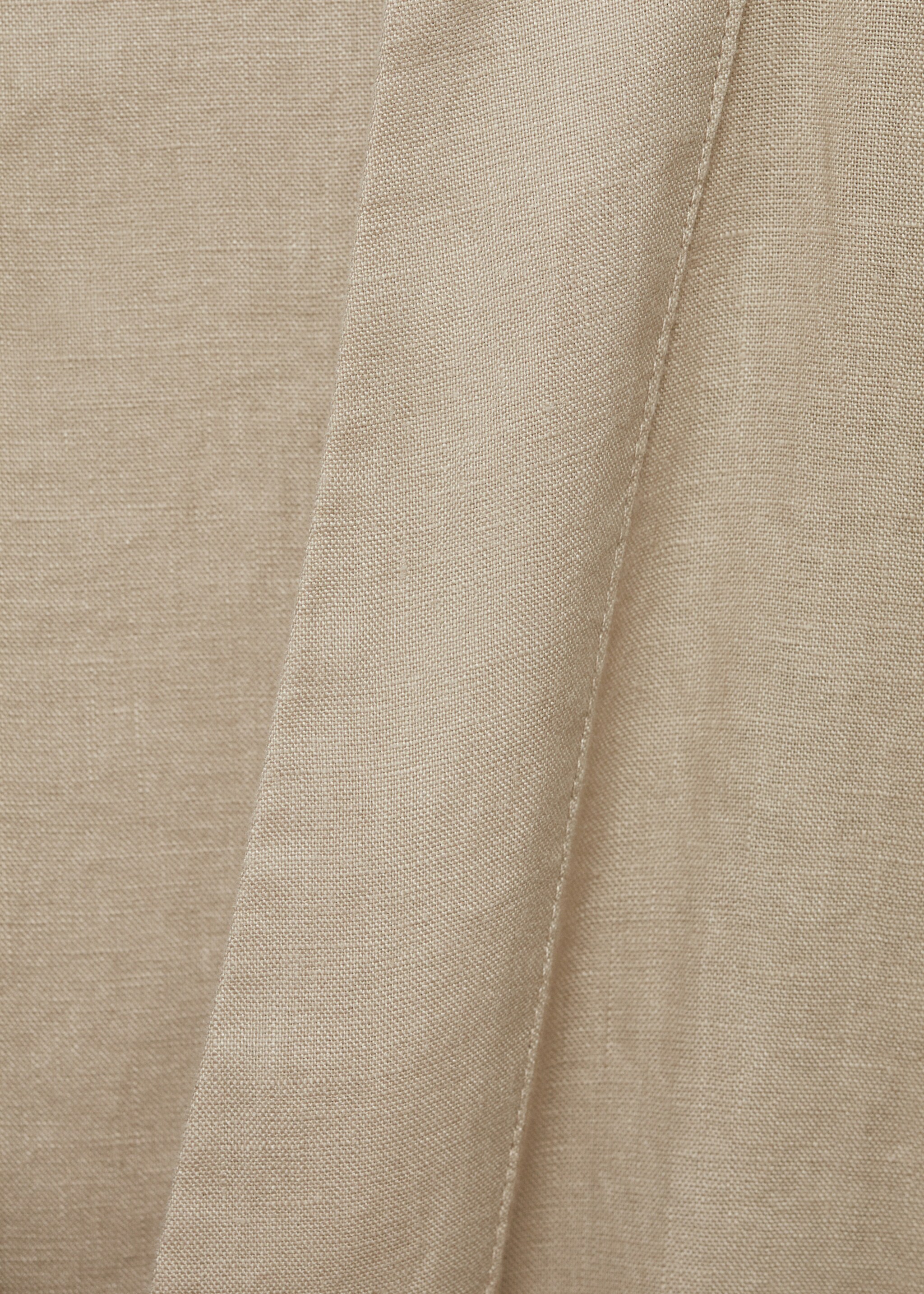 Linen home robe - Details of the article 0, Sand. Ref: 87034403-00.