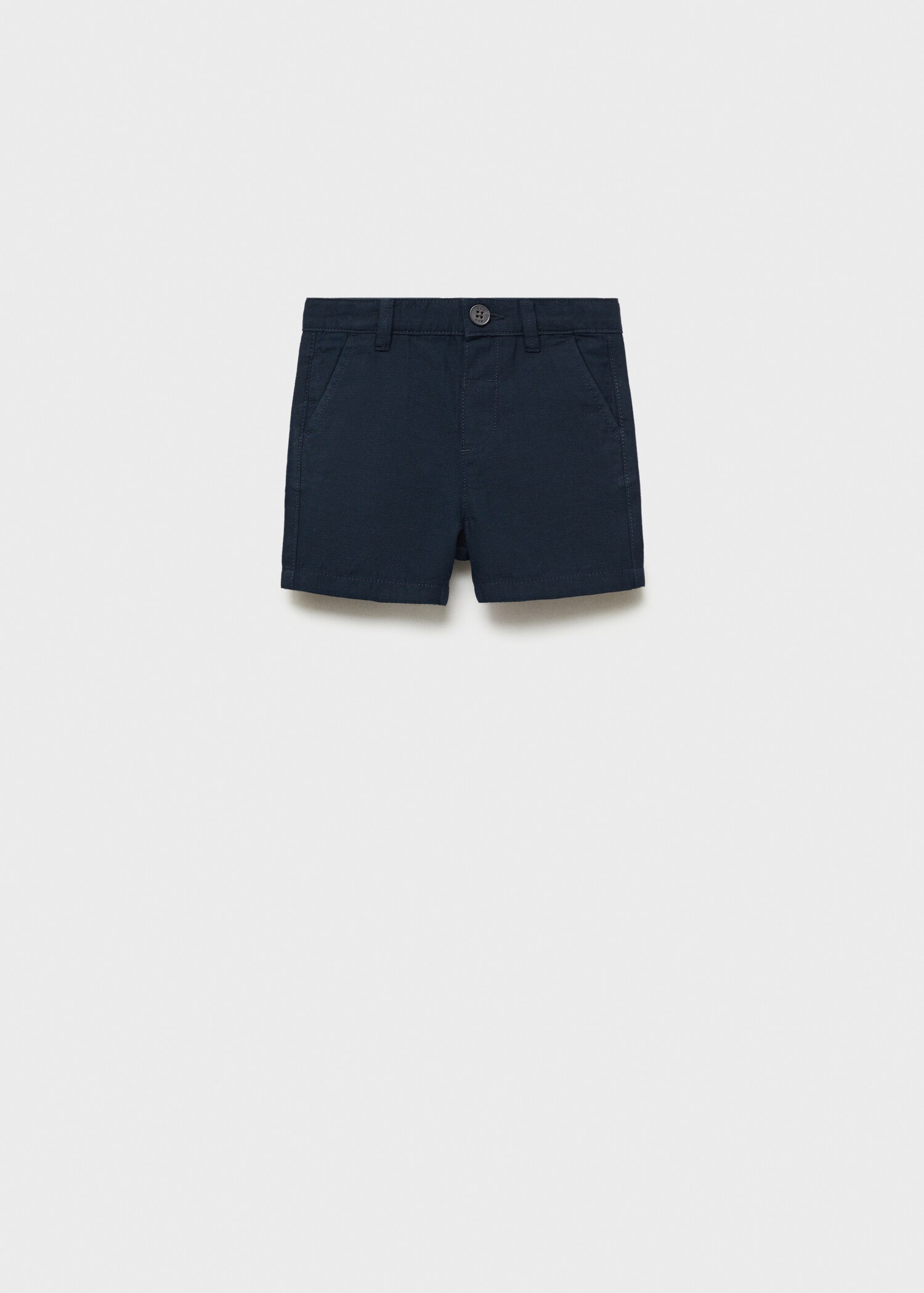 Bermuda van linnen en katoen - Artikel zonder model