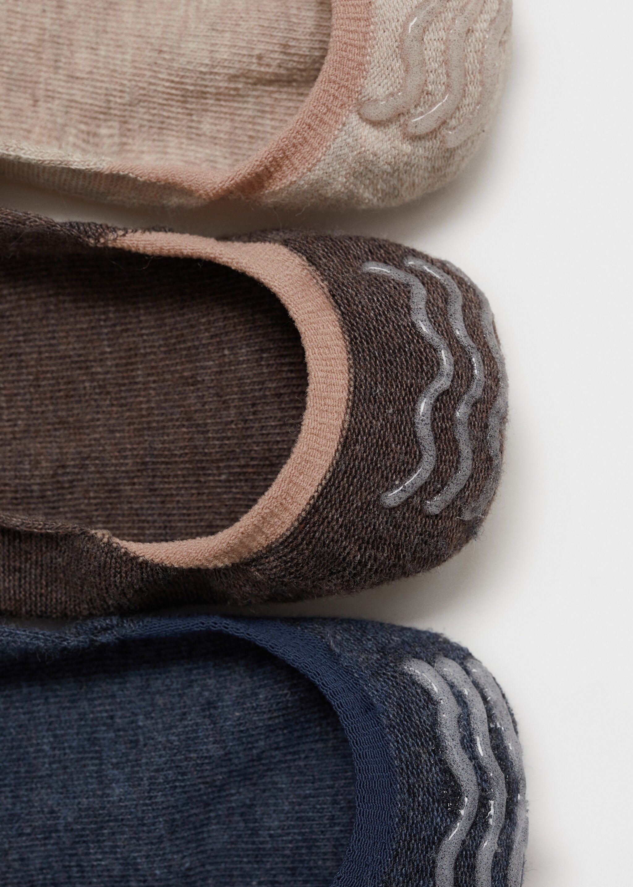 Pack of 3 ankle socks - Details of the article 8, Brown. Ref: 87034406-00.