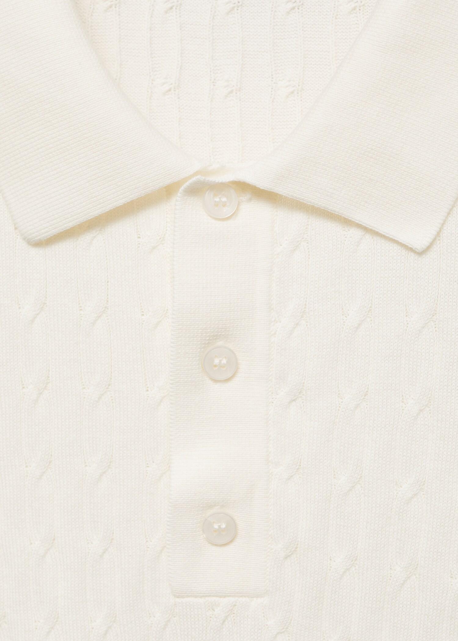 Polo maille torsadée 100 % coton - Détail de l'article 8