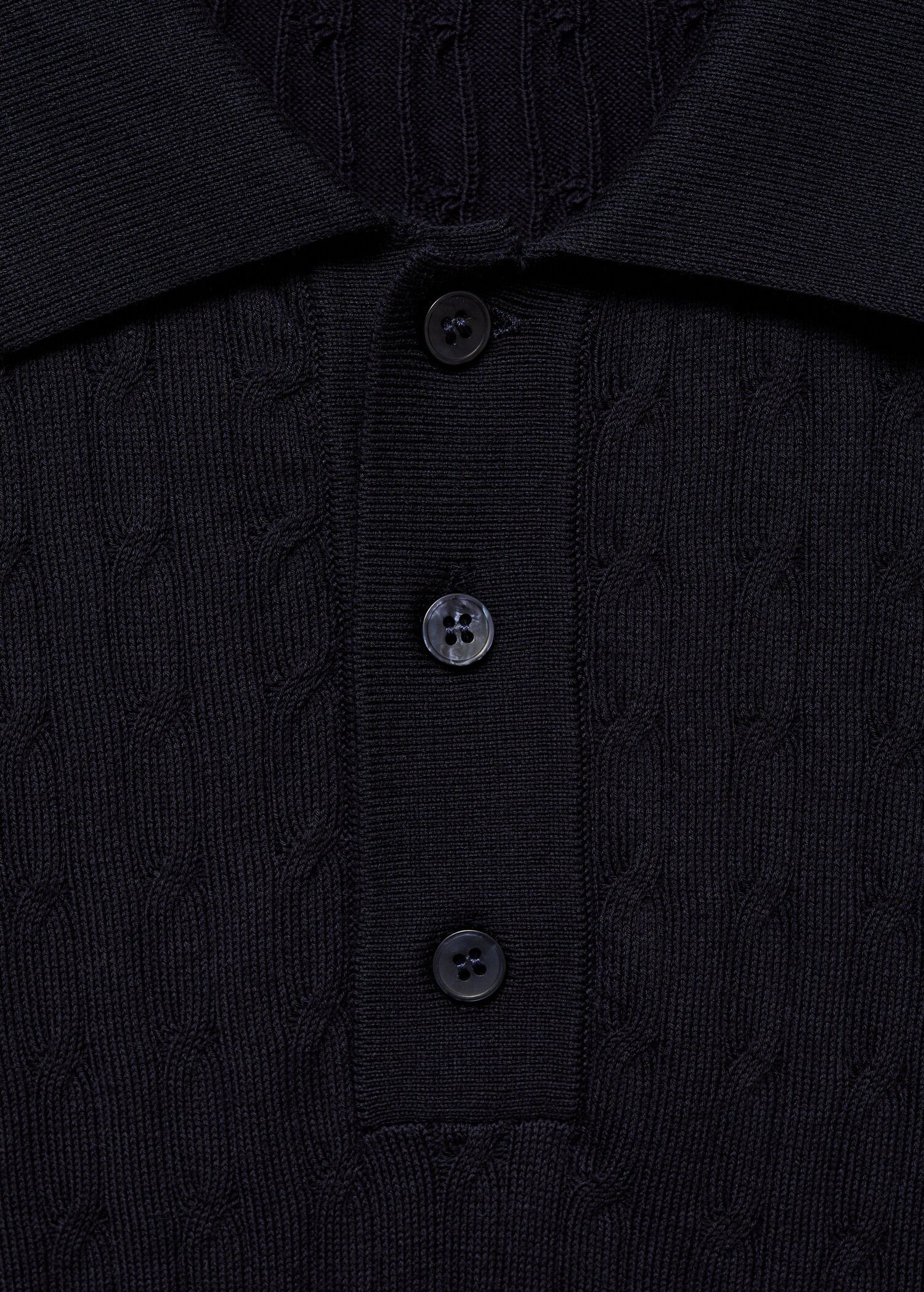 Polo maille torsadée 100 % coton - Détail de l'article 8