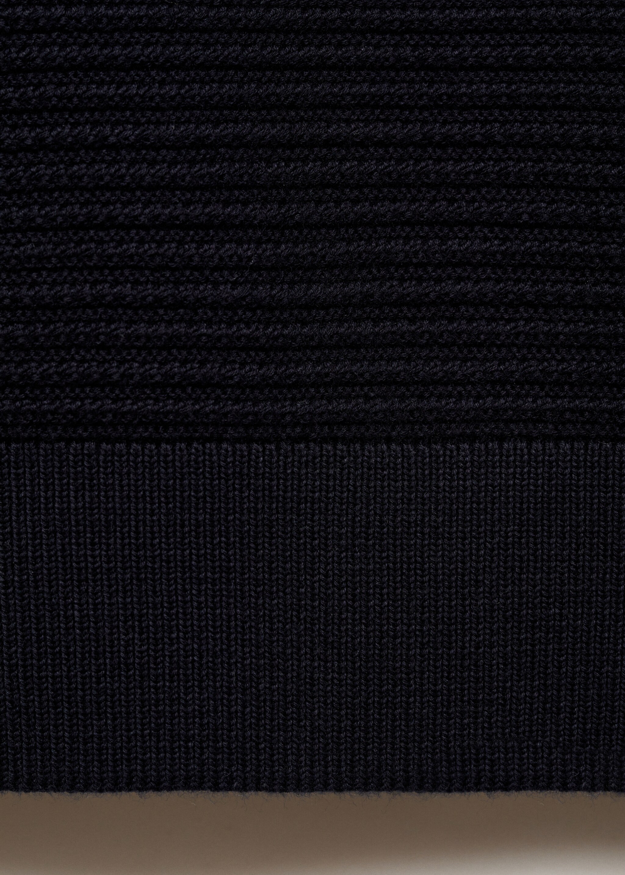 Structure thin knitwear t-shirt - Details of the article 0, Night Blue. Ref: 87034412-00.