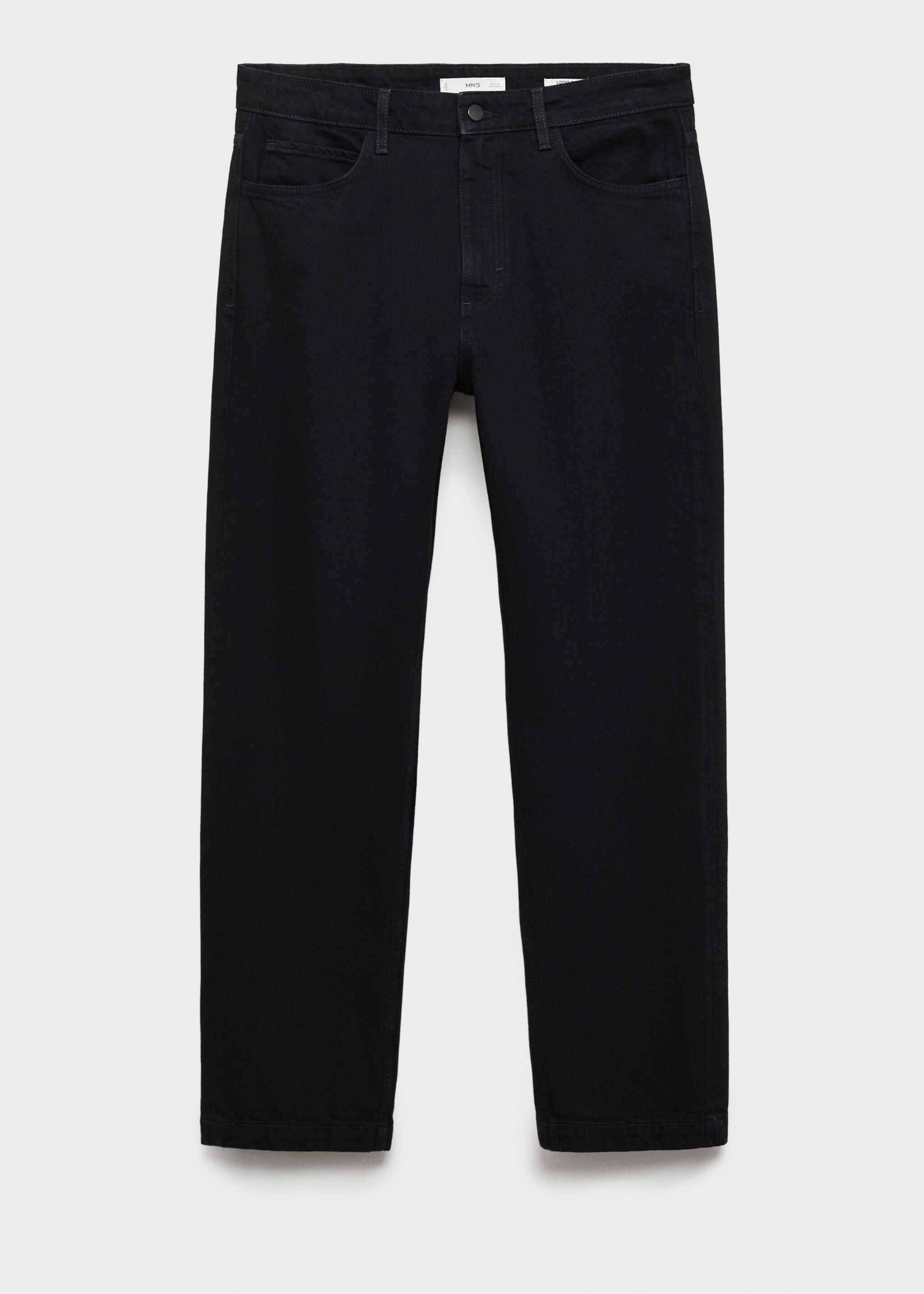 Loose-fit jeans - Article without model, Black denim. Ref: 87034418-00.