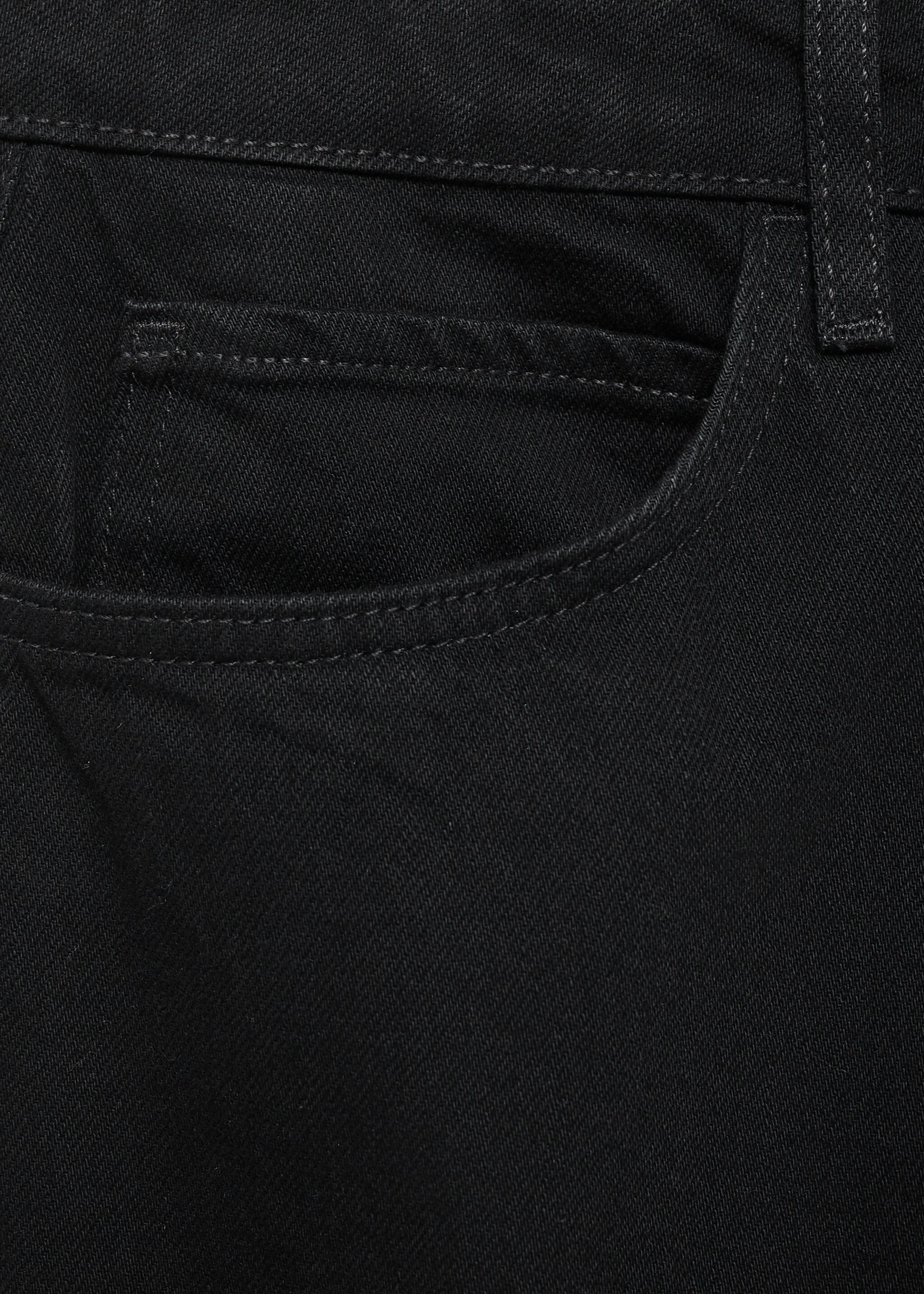 Loose-fit jeans - Details of the article 0, Black denim. Ref: 87034418-00.
