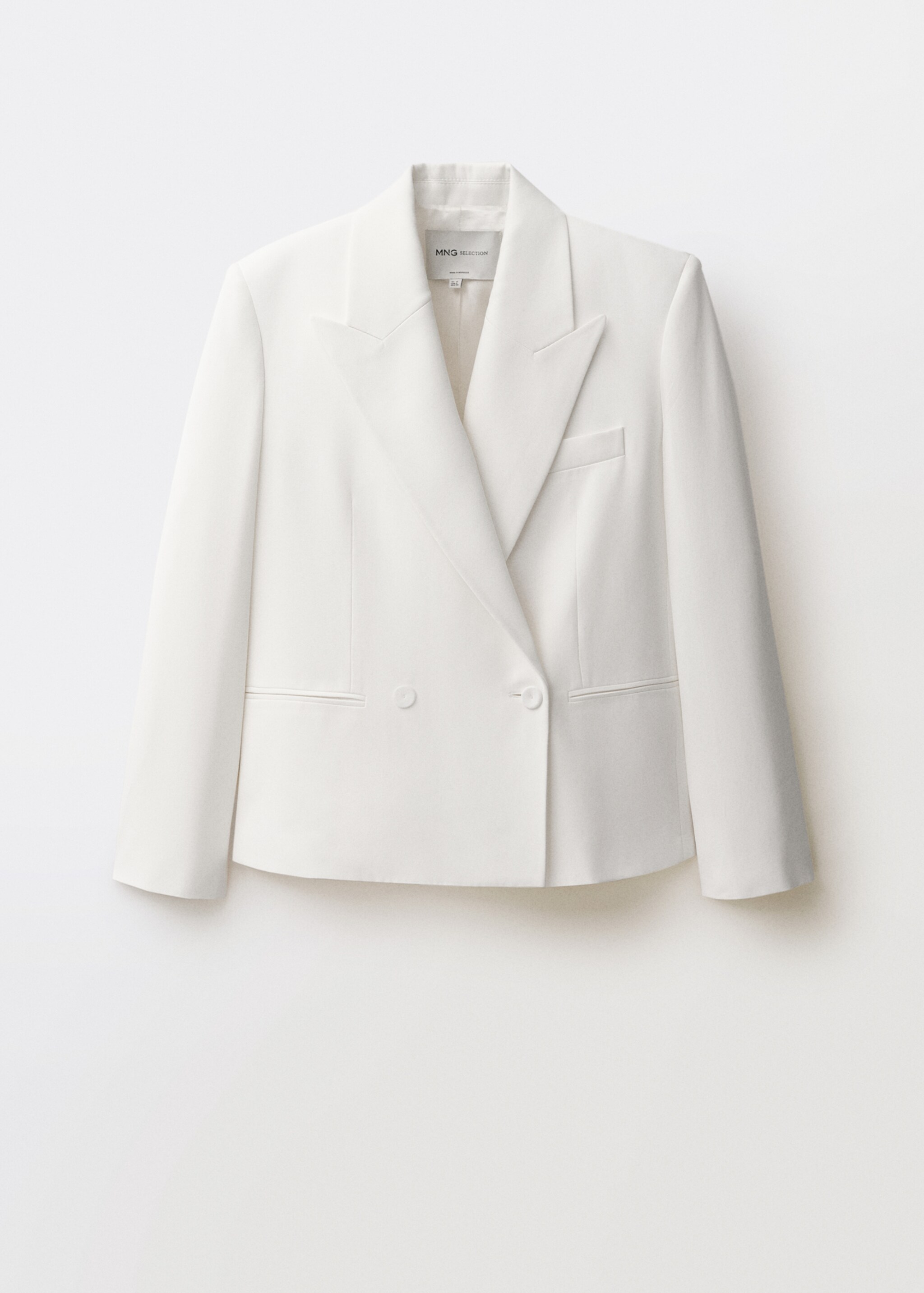 Zweireihiges Oversized-Sakko - Artikel ohne Model, Weiß. Ref: 87034421-00.