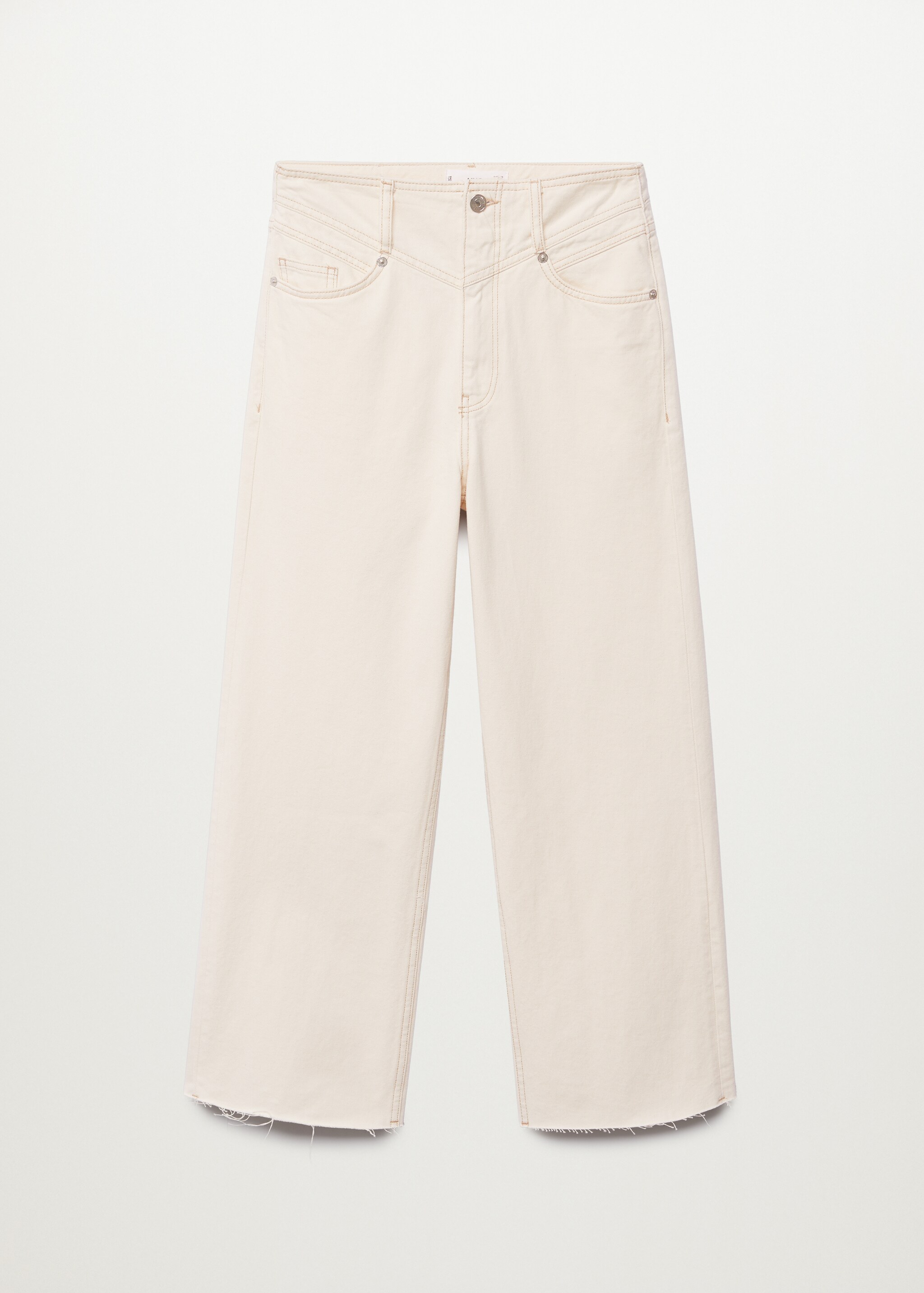 Džíny cropped se širokými nohavicemi - Zboží bez modelu