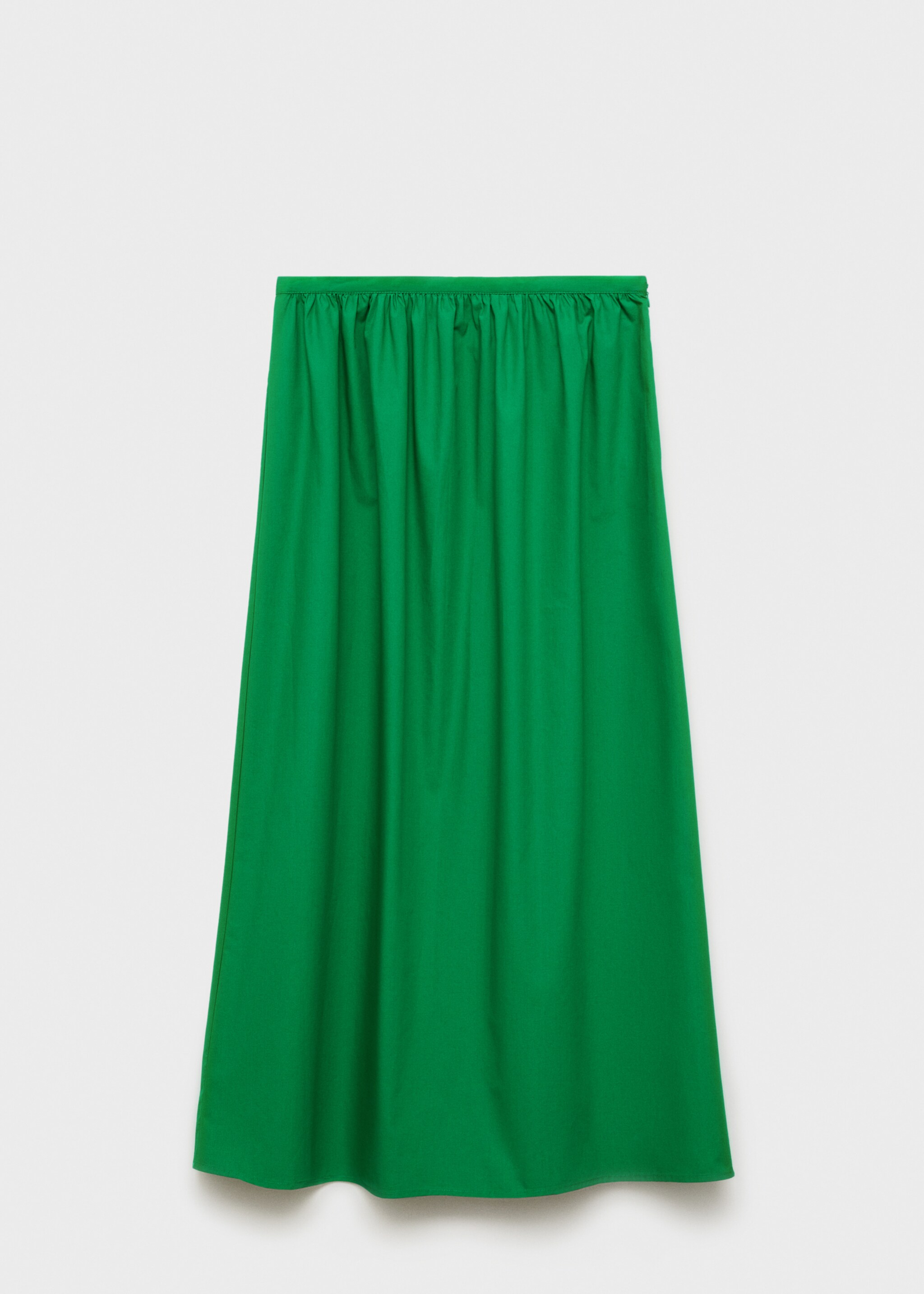 Flared cotton skirt - Article without model, Green. Ref: 87034778-00.