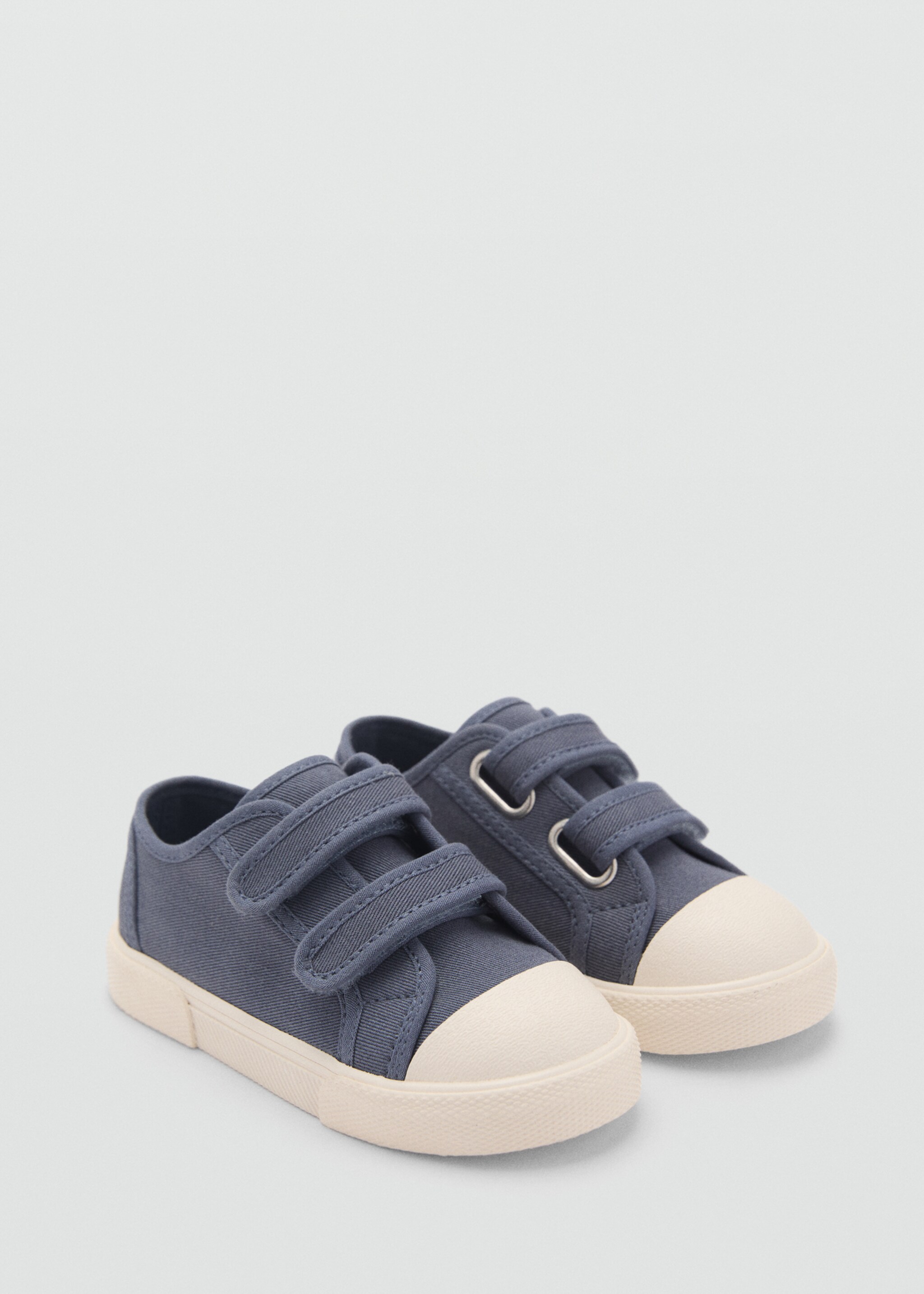 Velcro fastening straps sneakers - Medium plane, Blue. Ref: 87034784-00.