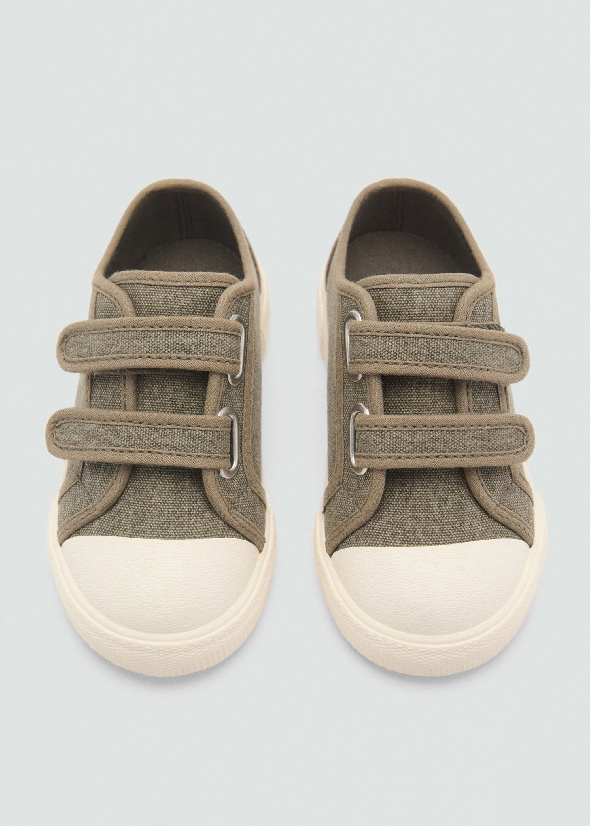 Velcro fastening straps sneakers - Details of the article 1, Khaki. Ref: 87034785-00.