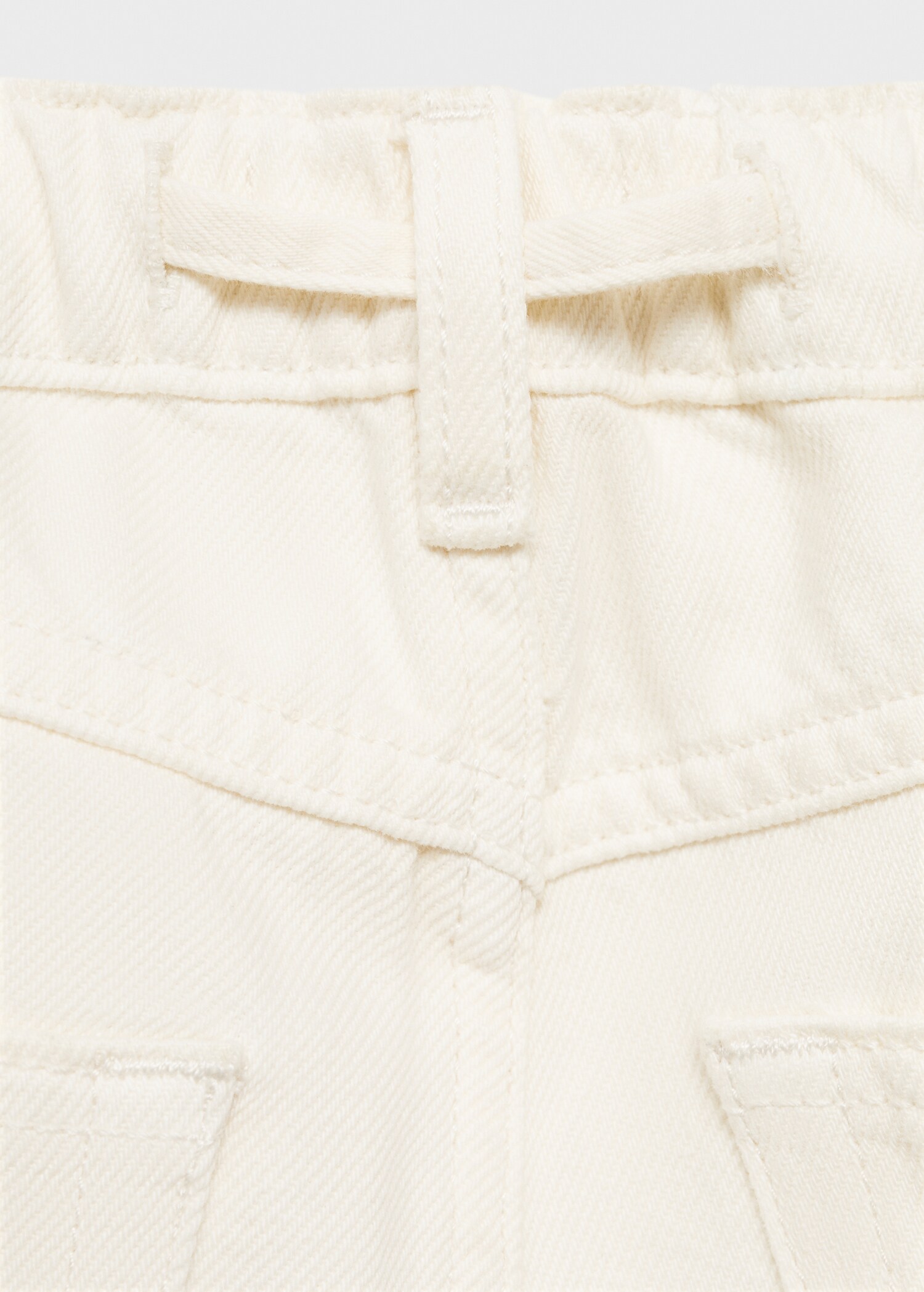 Wideleg jeans met aansnoerkoord - Detail van het artikel 0