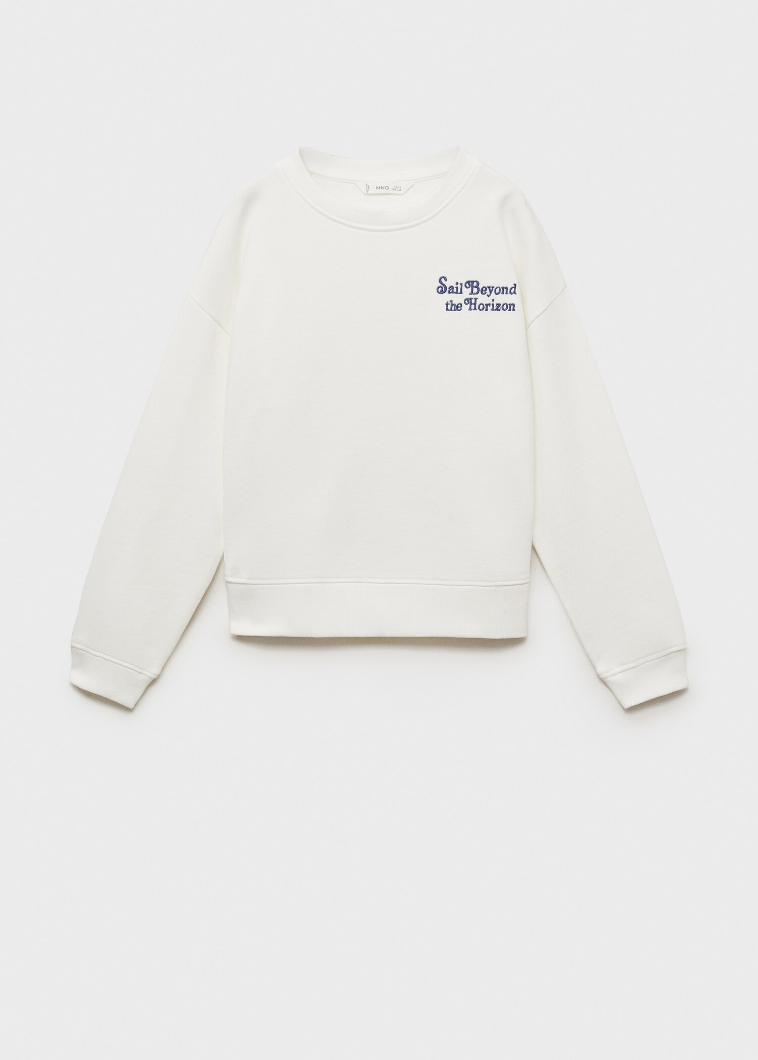 Baumwoll-Sweatshirt mit Aufschrift - Artikel ohne Model